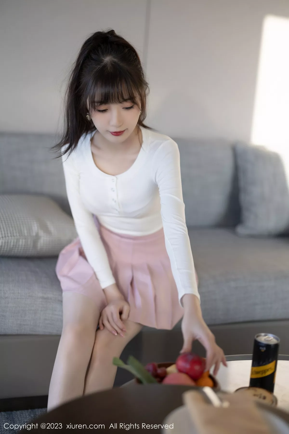 秀人集.com_[XiuRen秀人网]No.6263_模特林星阑白色上衣配粉色短裙露性感内衣秀曼妙身材诱惑写真85P