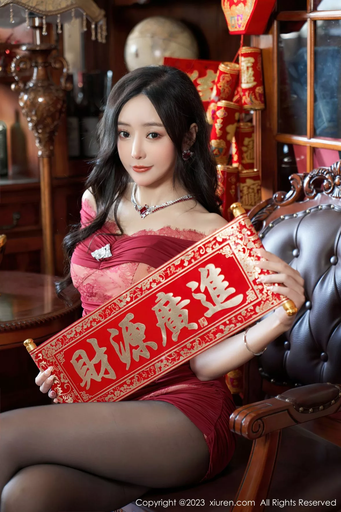 秀人集.com_[XiuRen秀人网]No.6164_女神王馨瑶yanni私房性感红色情趣内衣配魅惑黑丝撩人诱惑写真72P