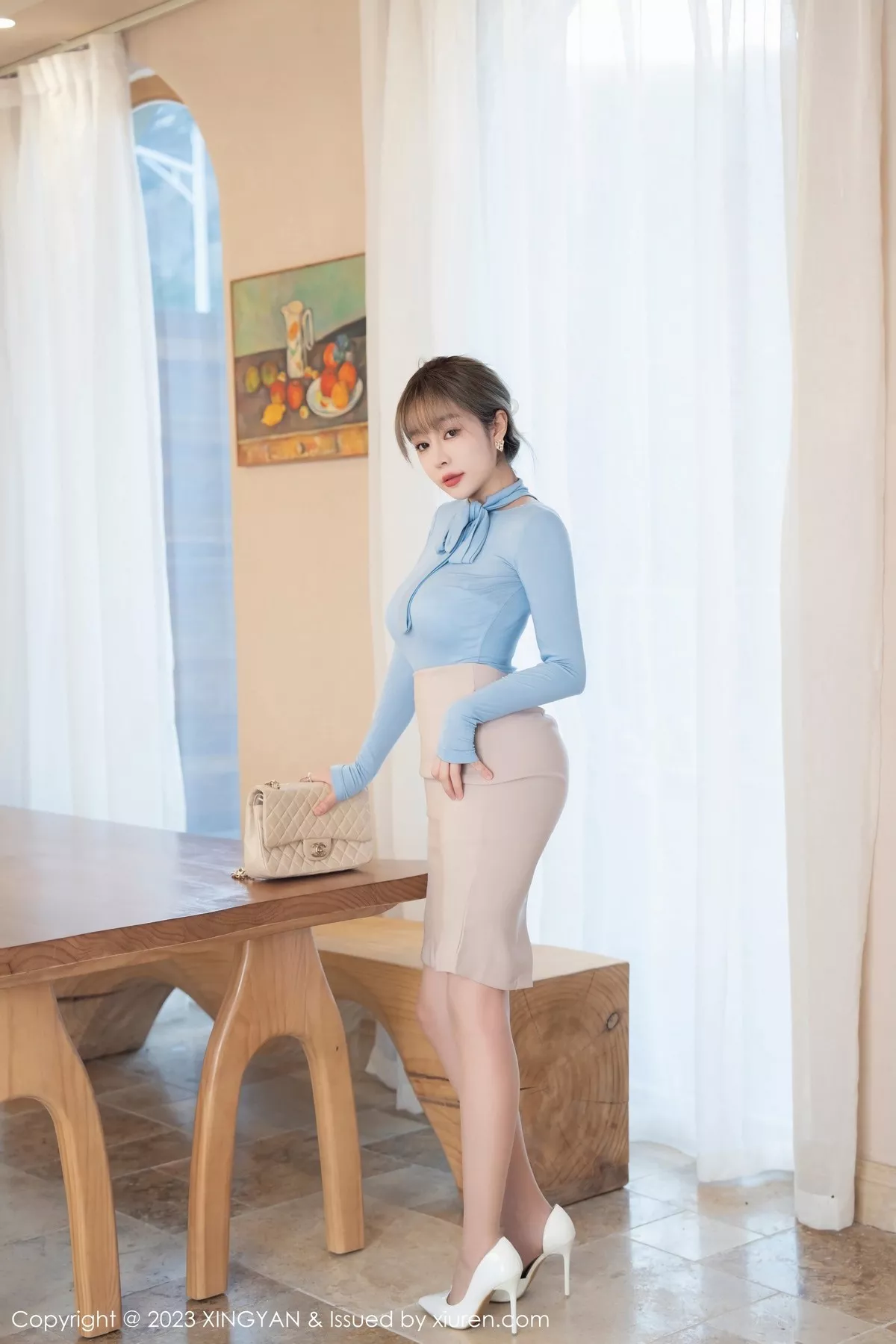 秀人集.com_[XINGYAN星颜社]VOL.177_女神王雨纯私房半脱露性感白色内衣配超薄无内肉丝惹火诱惑写真82P