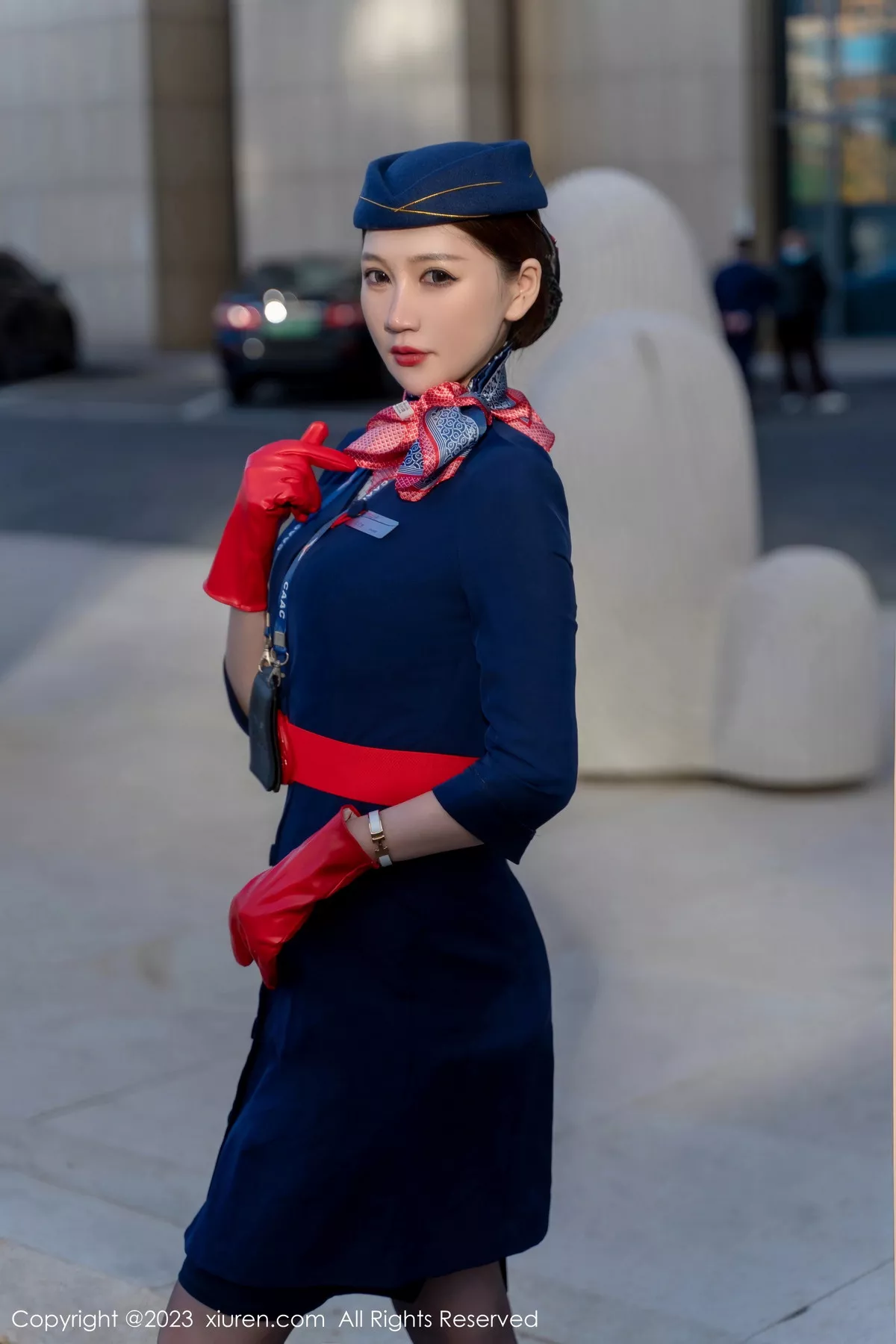 秀人集.com_[XiuRen秀人网]No.6288_模特顾乔楠Cora脱性感空姐制服露黑色内衣配超薄黑丝诱惑写真66P