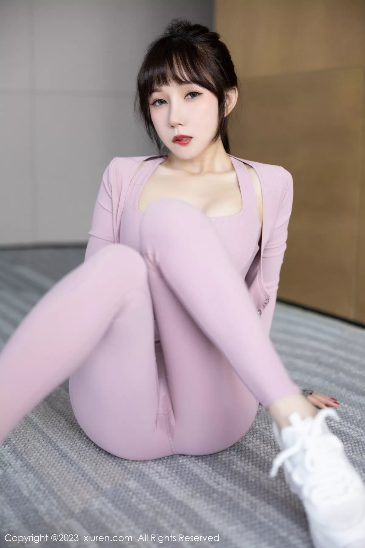 秀人集.com_[XiuRen秀人网]No.6291_模特波巧酱健身房半脱性感粉色运动装秀苗条曼妙身姿诱惑写真80P