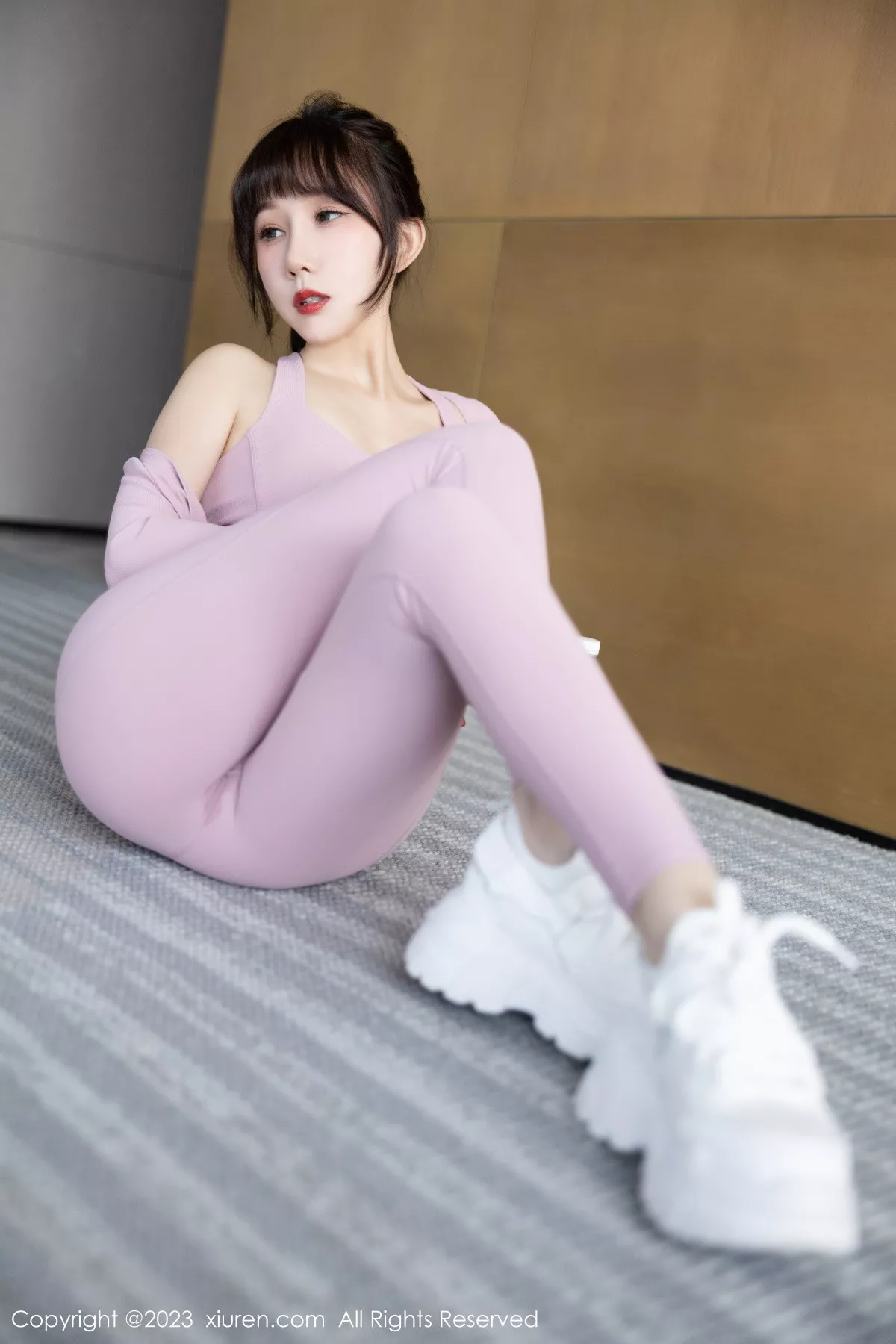 秀人集.com_[XiuRen秀人网]No.6291_模特波巧酱健身房半脱性感粉色运动装秀苗条曼妙身姿诱惑写真80P