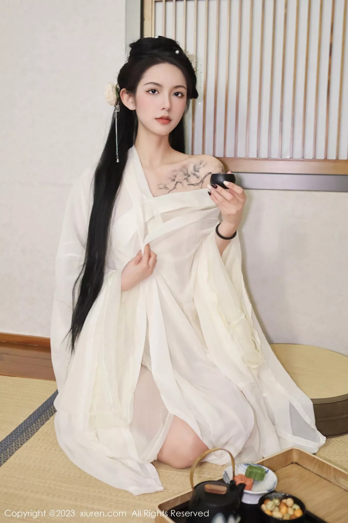 秀人集.com_[XiuRen秀人网]No.6430_模特乔一一温泉浴池白纱轻透古装服饰秀惹火身材极致诱惑写真82P