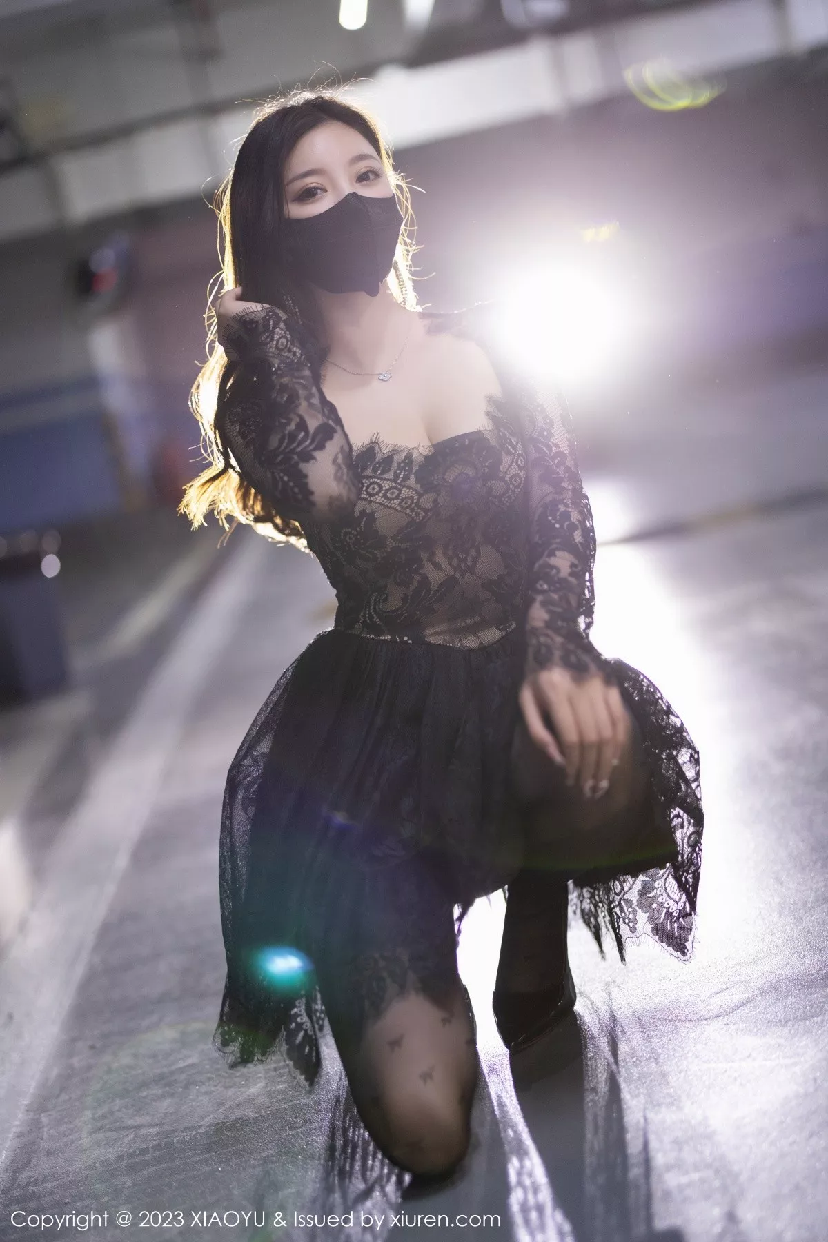 秀人集.com_[XiaoYu画语界]Vol.988_女神杨晨晨Yome性感黑色蕾丝连衣短裙露黑色内衣完美诱惑写真92P