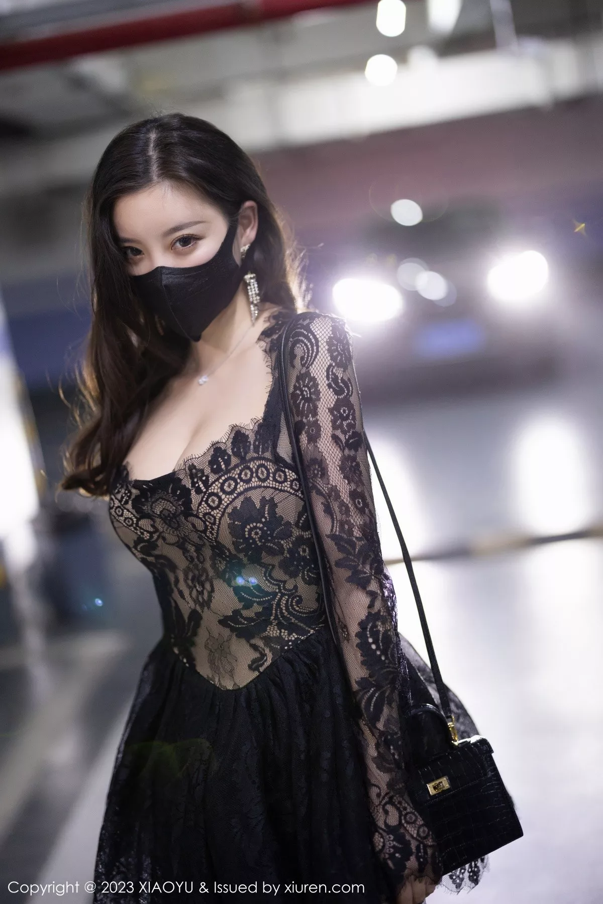 秀人集.com_[XiaoYu画语界]Vol.988_女神杨晨晨Yome性感黑色蕾丝连衣短裙露黑色内衣完美诱惑写真92P