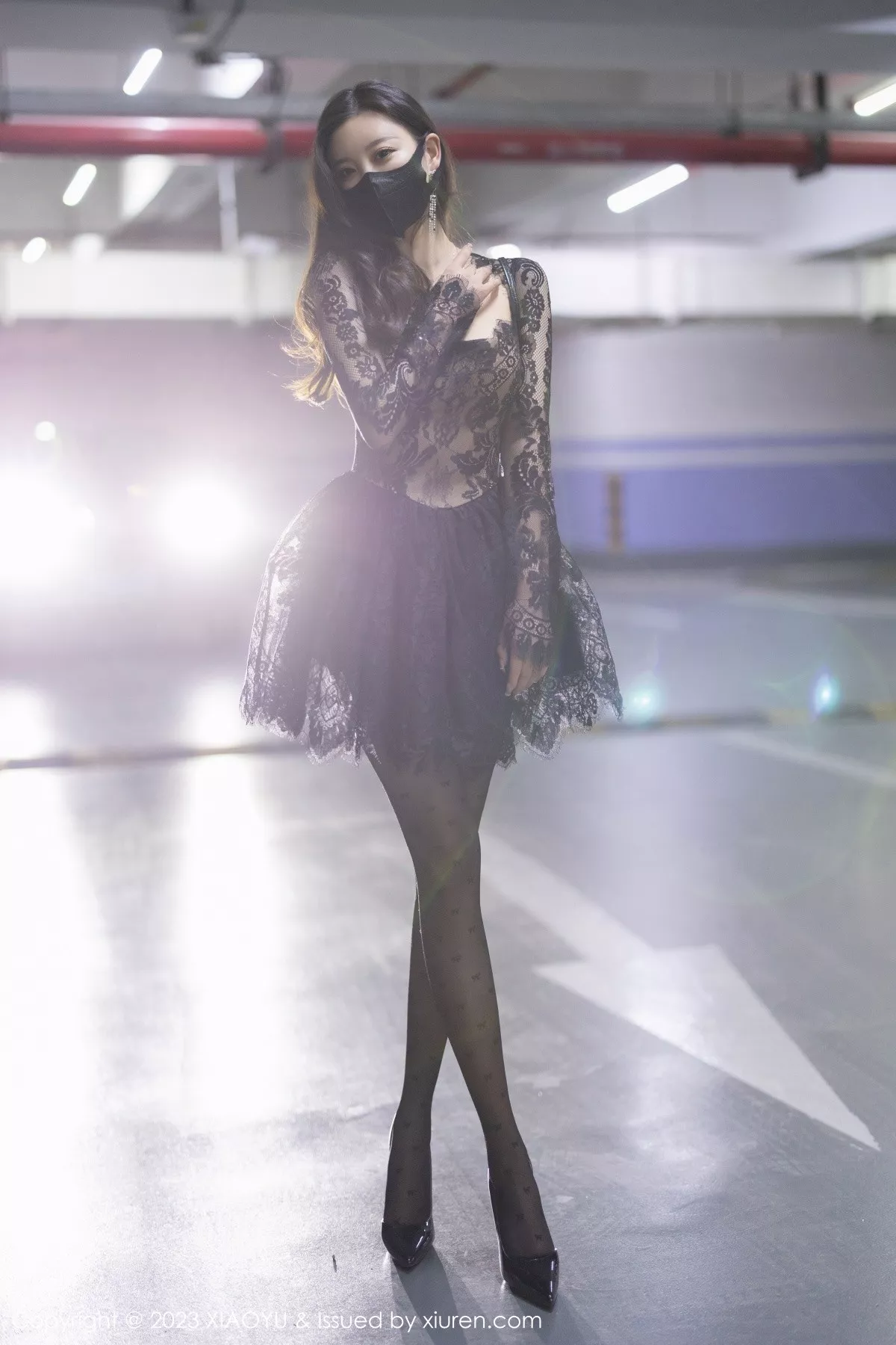 秀人集.com_[XiaoYu画语界]Vol.988_女神杨晨晨Yome性感黑色蕾丝连衣短裙露黑色内衣完美诱惑写真92P