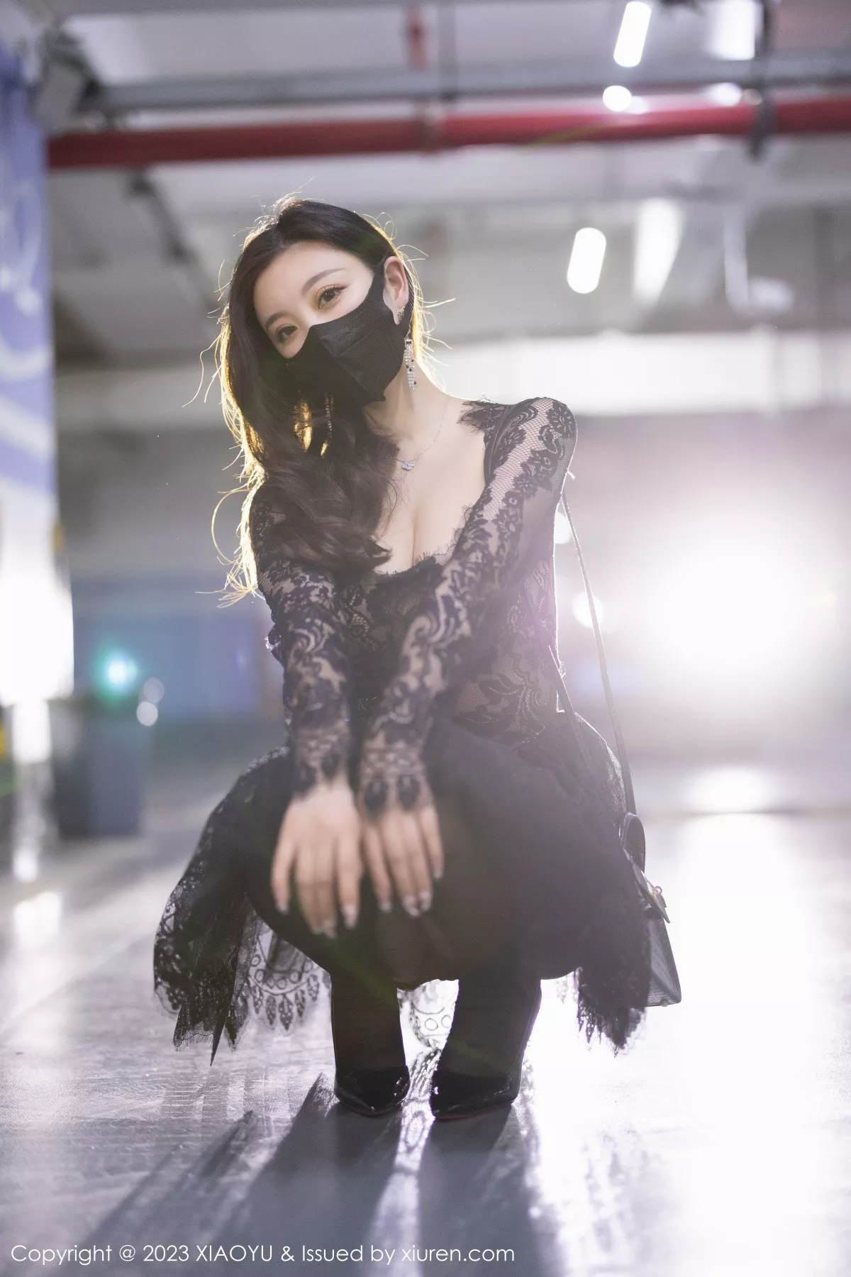 秀人集.com_[XiaoYu画语界]Vol.988_女神杨晨晨Yome性感黑色蕾丝连衣短裙露黑色内衣完美诱惑写真92P