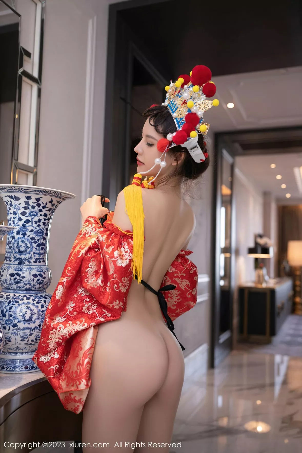 秀人集.com_[XiuRen秀人网]No.6308_模特就是阿朱啊喜庆花嫁主题私房半脱露曼妙绝美身姿诱惑写真81P