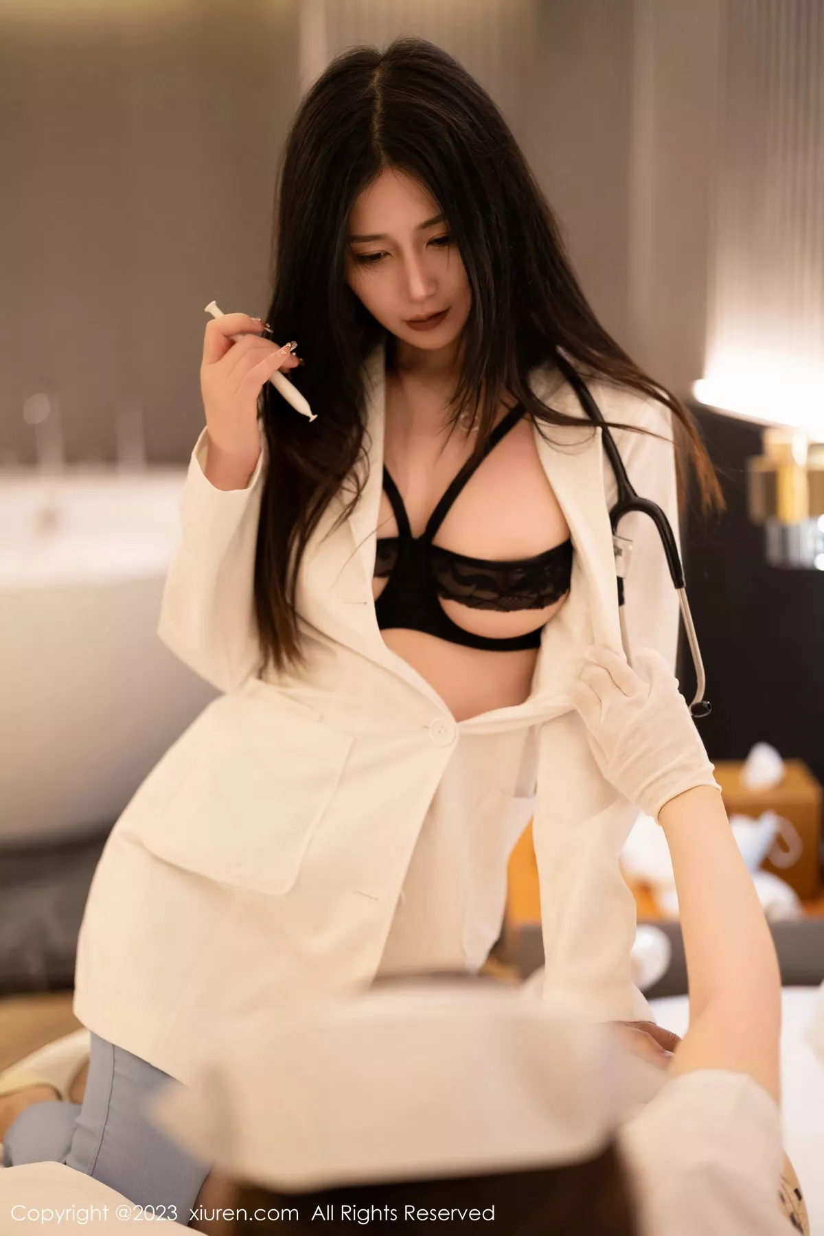 秀人集.com_[XiuRen秀人网]No.6312_模特合集女神icy猪＆laura阿姣医生与护士主题性感内衣诱惑写真99P