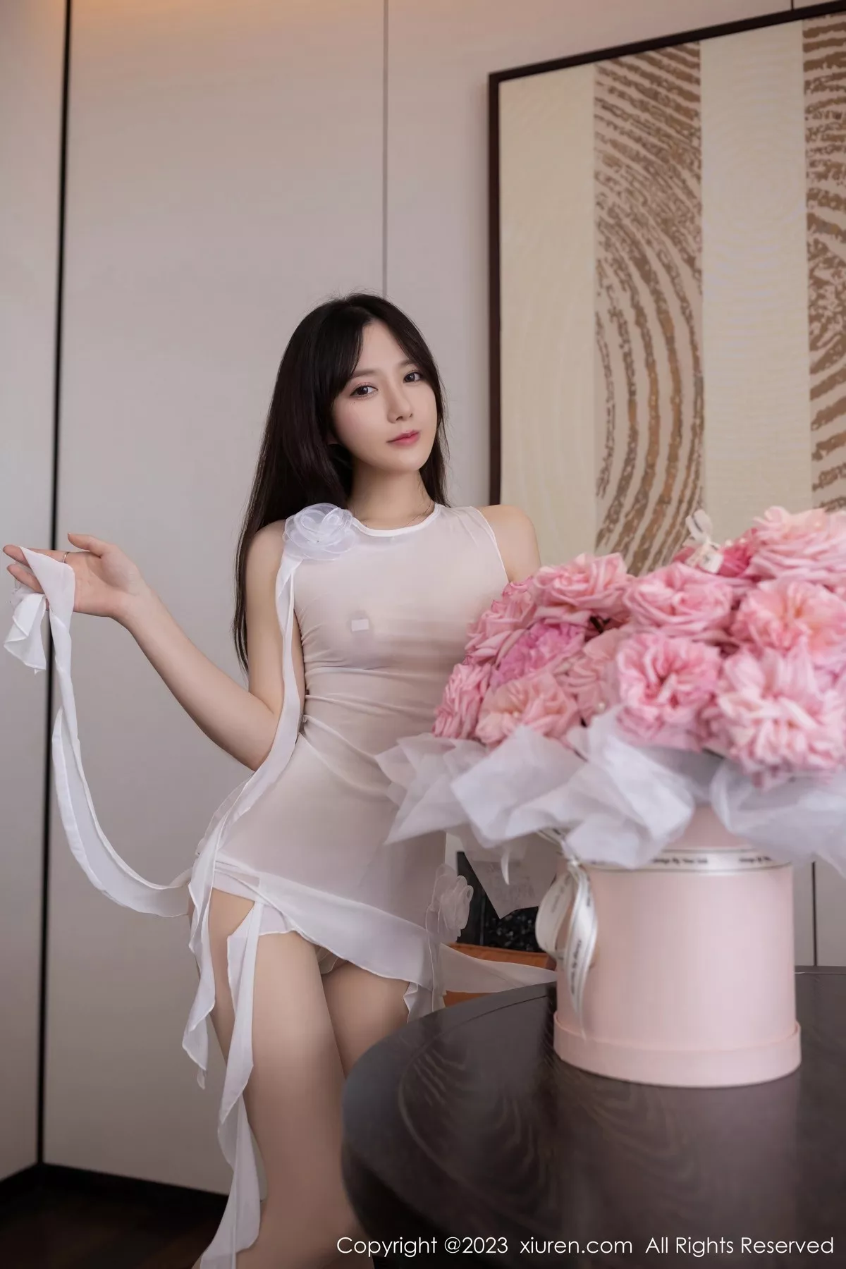 秀人集.com_[XiuRen秀人网]No.6512_模特鱼子酱Fish白色轻透服配原色丝袜湿身秀惹火身材诱惑写真80P