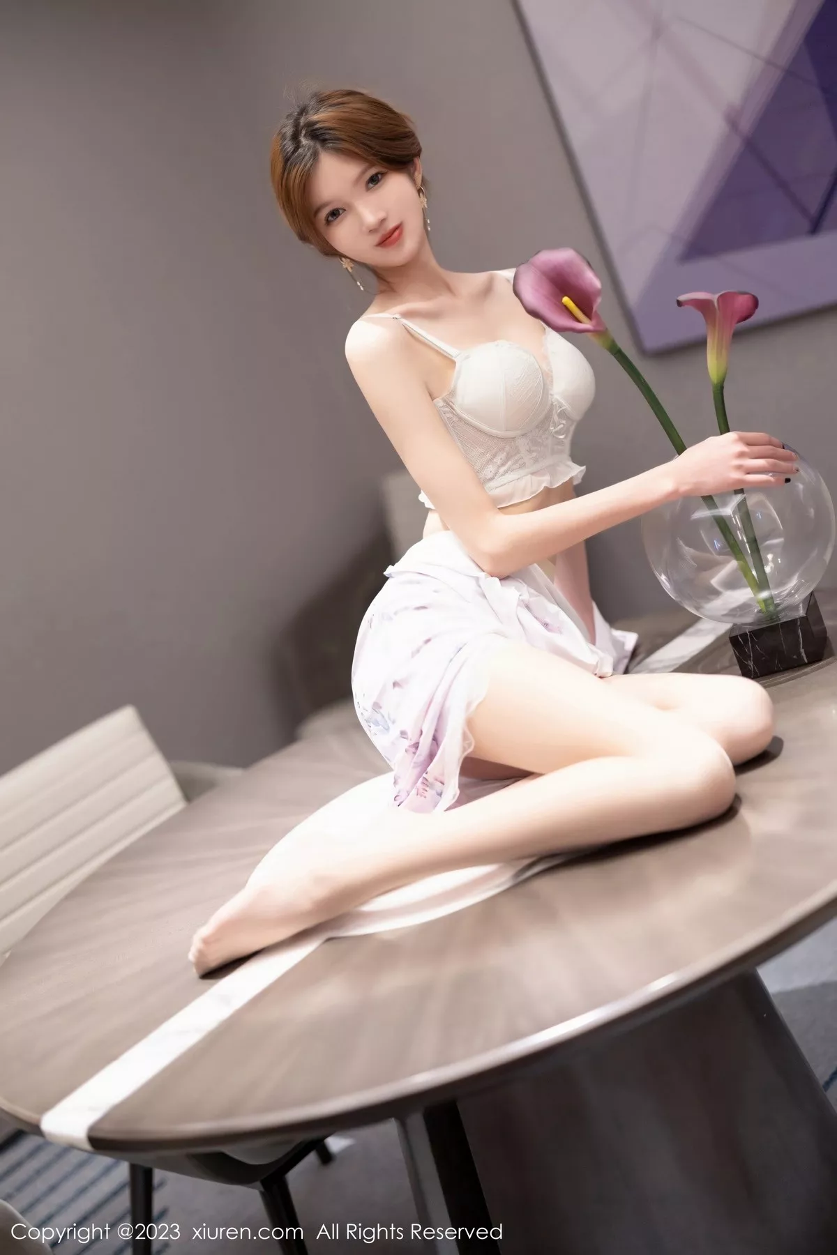 秀人集.com_[XiuRen秀人网]No.6591_模特程程程私房脱图案旗袍露白色蕾丝内衣配超薄肉丝诱惑写真80P