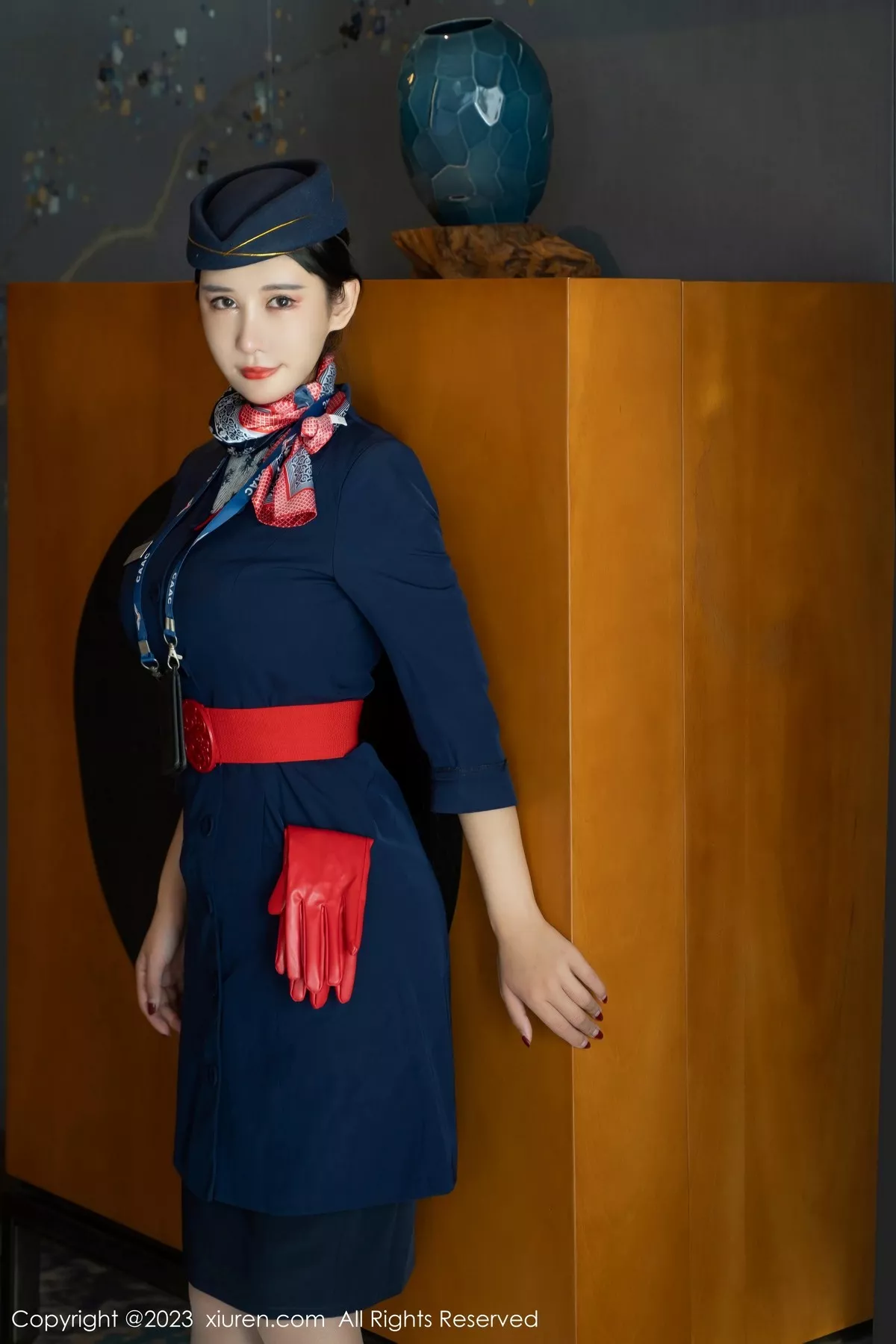 秀人集.com_[XiuRen秀人网]No.6445_模特夏沫沫tifa性感空间制服露黑色内衣配超薄肉丝迷人诱惑写真70P