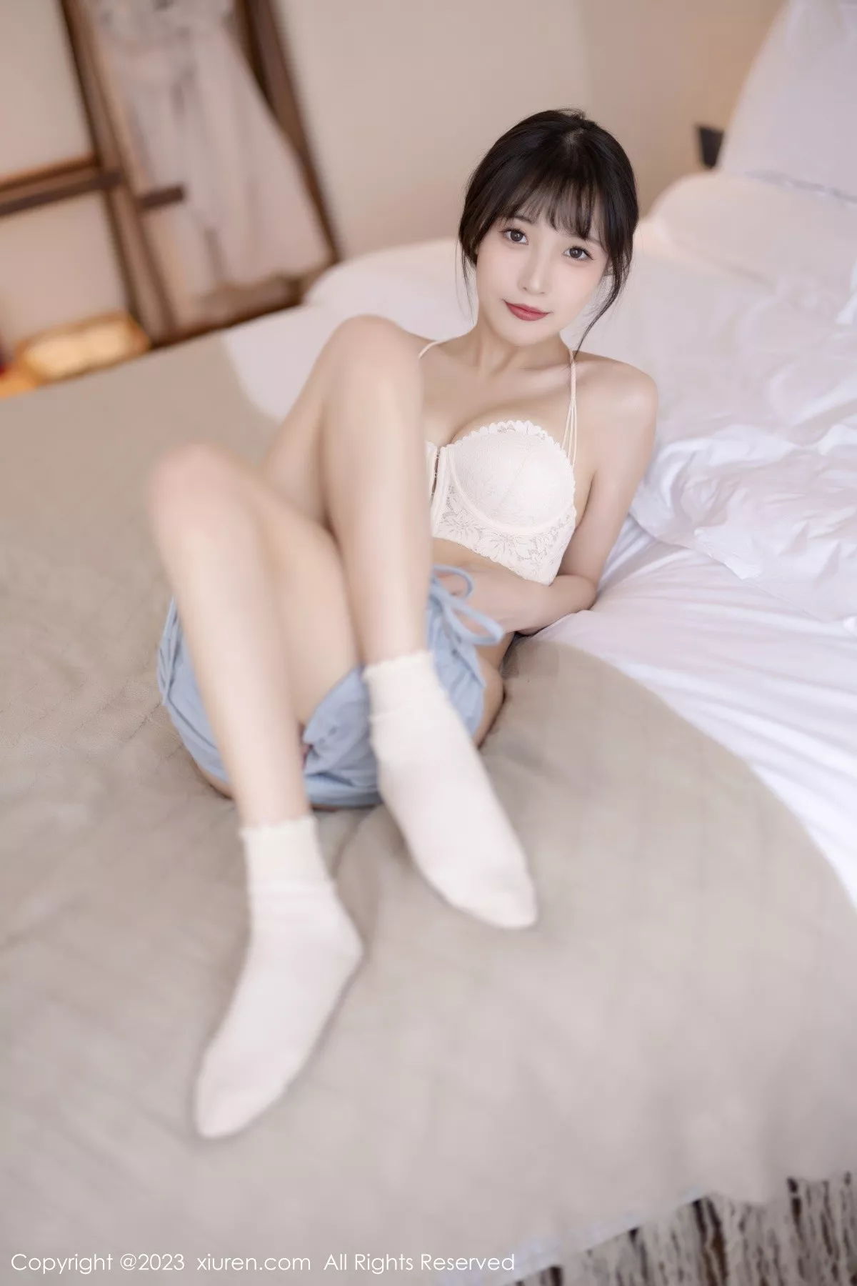 秀人集.com_[XiuRen秀人网]No.6455_模特林星阑蓝灰色连衣短裙露米色蕾丝内衣秀曼妙身姿诱惑写真83P