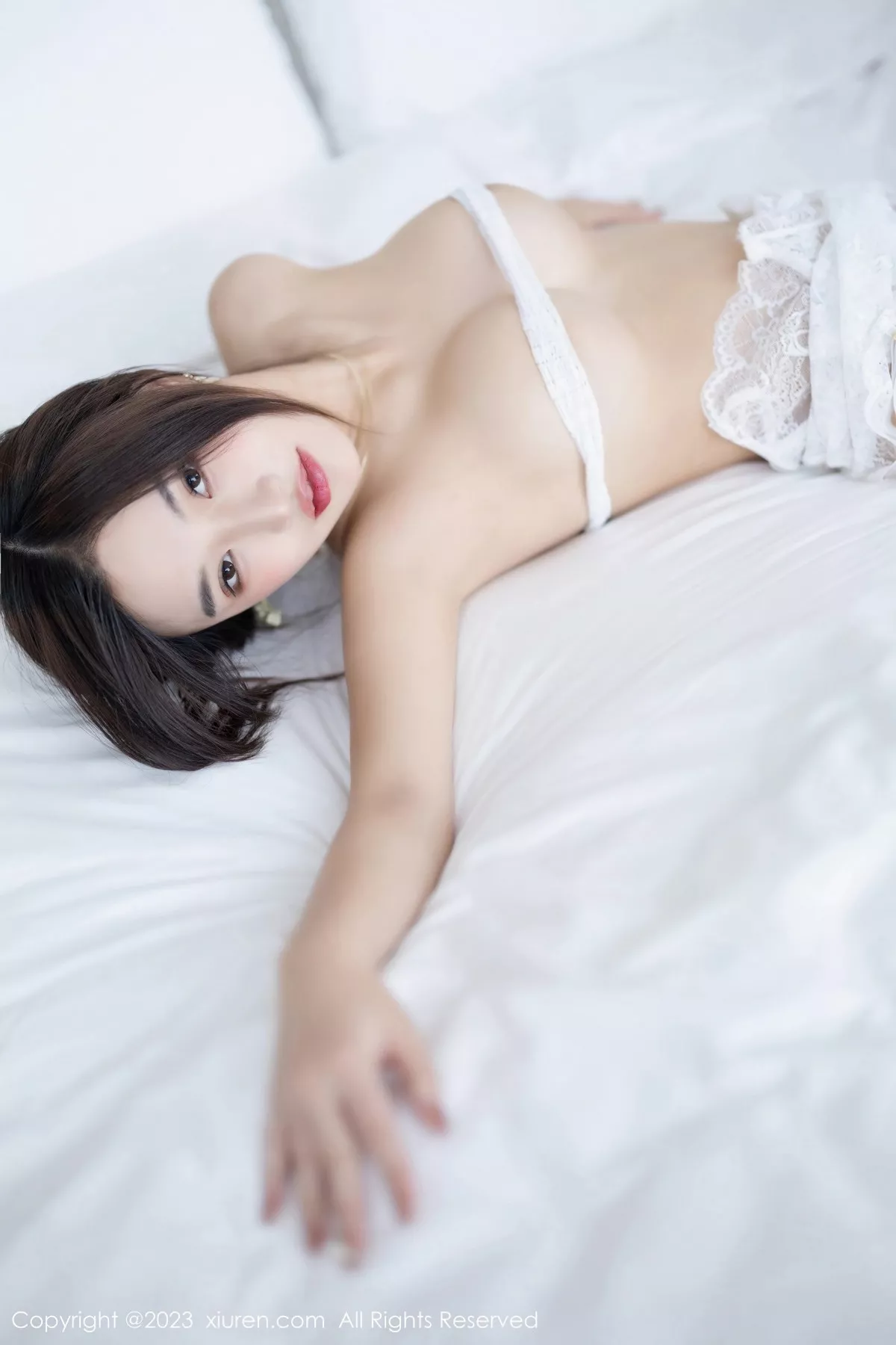 秀人集.com_[XiuRen秀人网]No.6642_模特妙可可Cheese性感淡蓝连身裙配超薄无内肉丝惹火诱惑写真86P