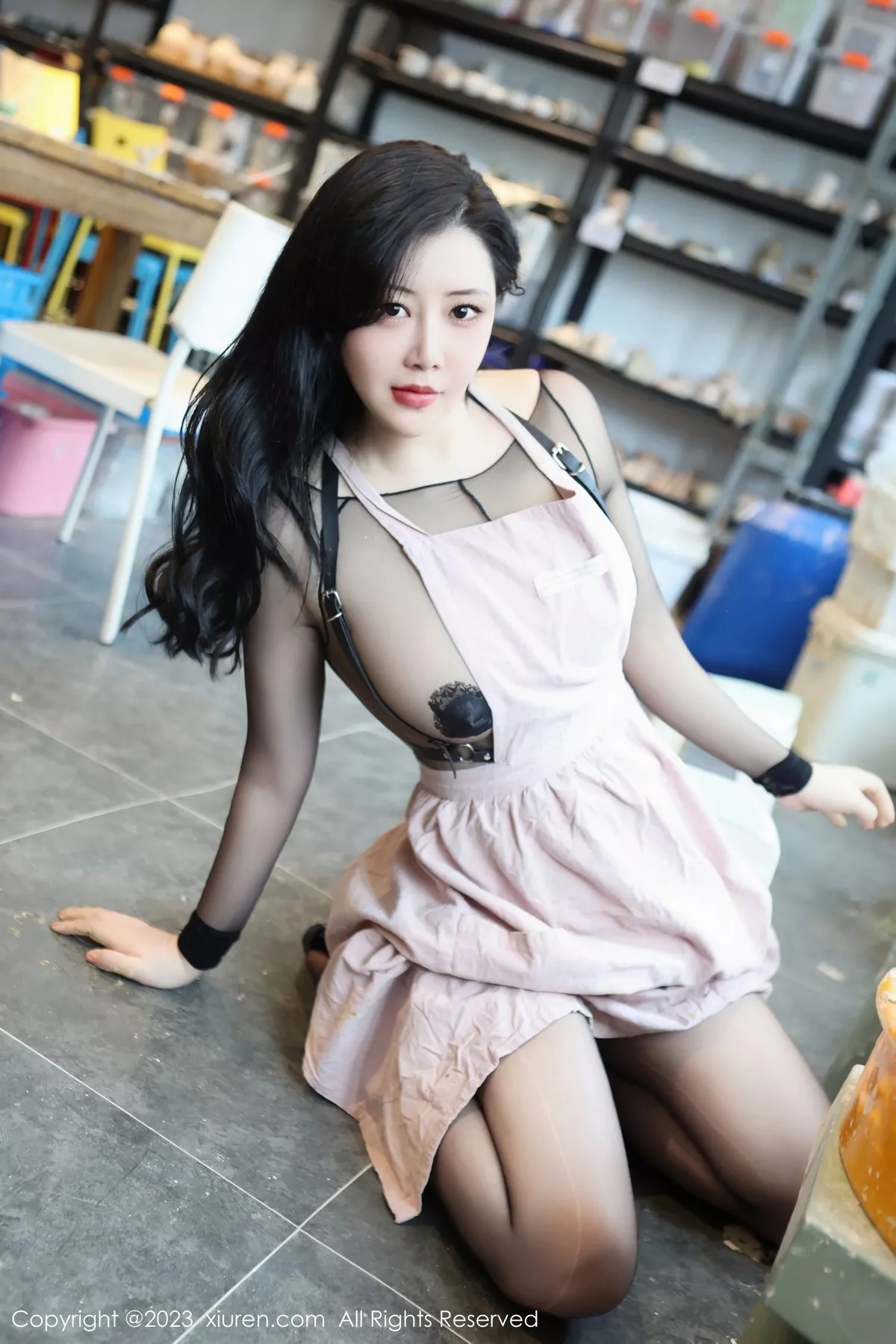 秀人集.com_[XiuRen秀人网]No.6647_模特王婉悠Queen性感黑色轻透情趣服露豪乳遮点火辣诱惑写真81P