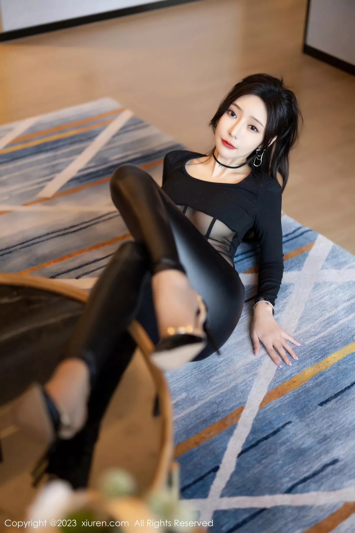 秀人集.com_[XiuRen秀人网]No.6663_女神王馨瑶yanni脱黑皮长裤露性感黑色轻透连体衣撩人诱惑写真85P