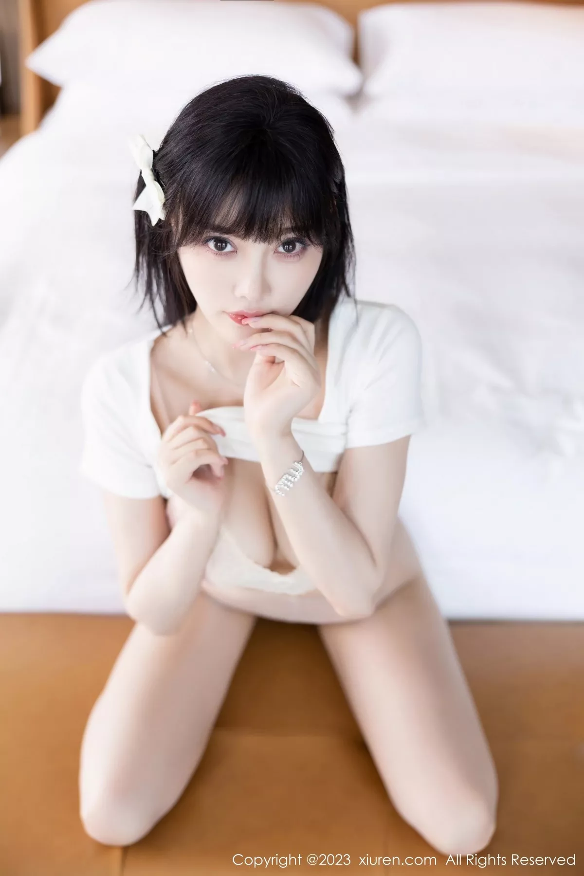 秀人集.com_[XiuRen秀人网]No.6707_女神杨晨晨Yome私房性感浅色内衣配超薄无内肉丝完美诱惑写真90P