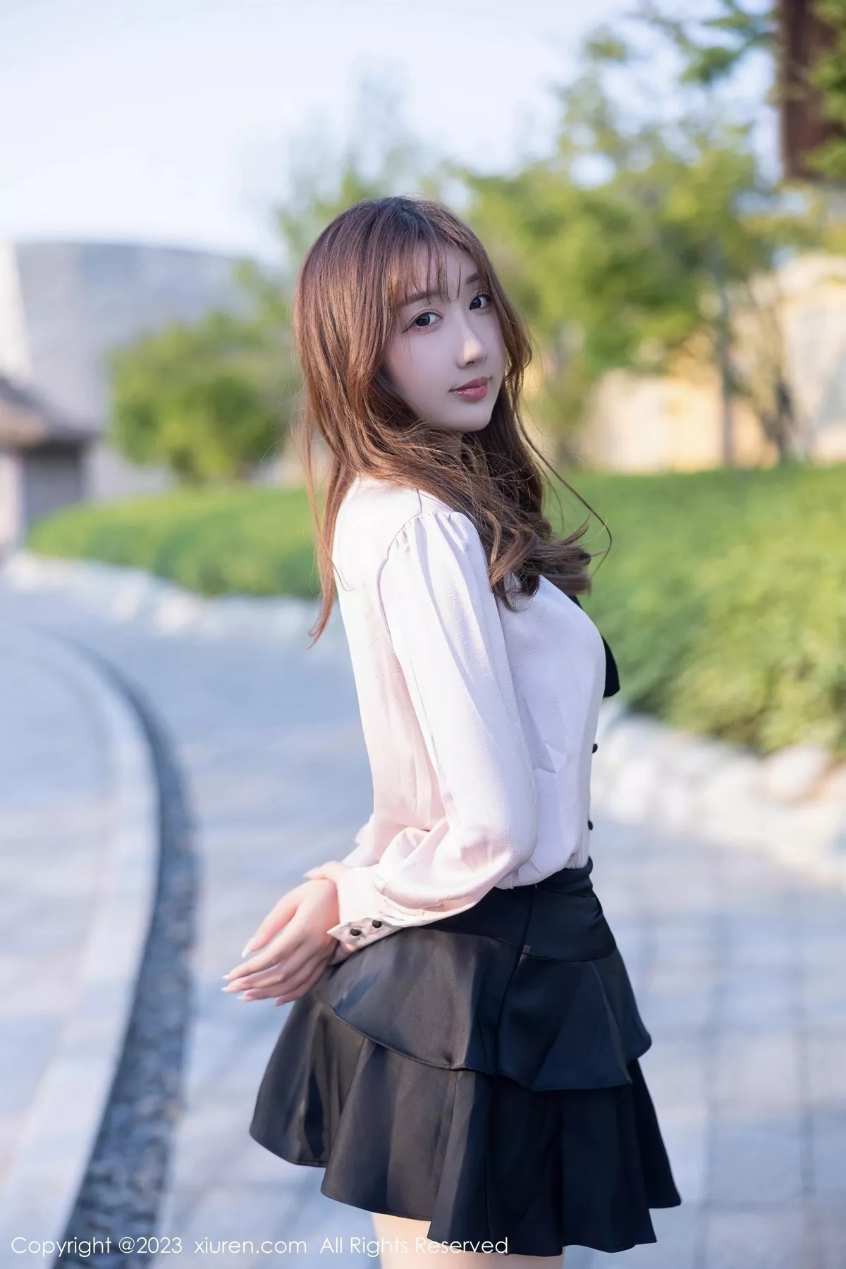 秀人集.com_[XiuRen秀人网]No.6721_模特江真真淡粉色T恤配黑短裙露性感黑色轻透内衣完美诱惑写真80P