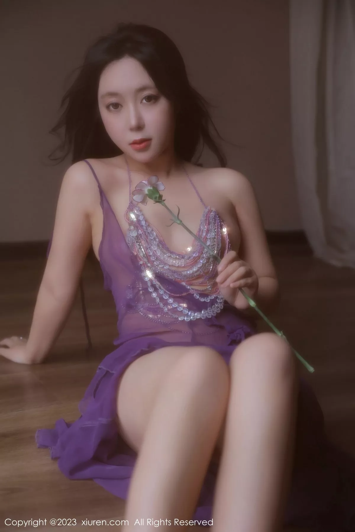 秀人集.com_[XiuRen秀人网]No.6601_模特露露luncy性感紫色轻透情趣服饰秀惹火身材撩人诱惑写真80P