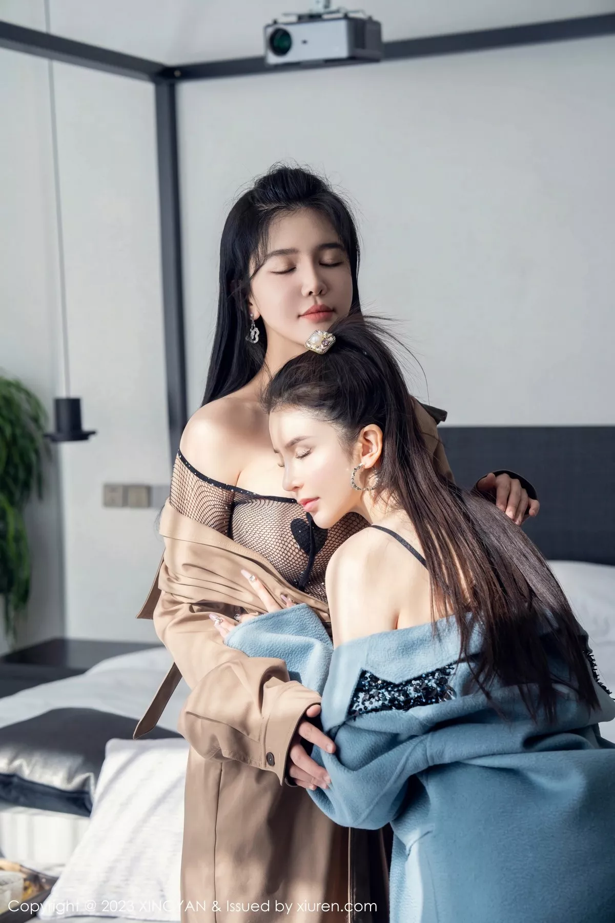 秀人集.com_[XINGYAN星颜社]VOL.192_女神刘钰儿＆李丽莎合集性感轻透黑色情趣服秀惹火身材诱惑写真80P