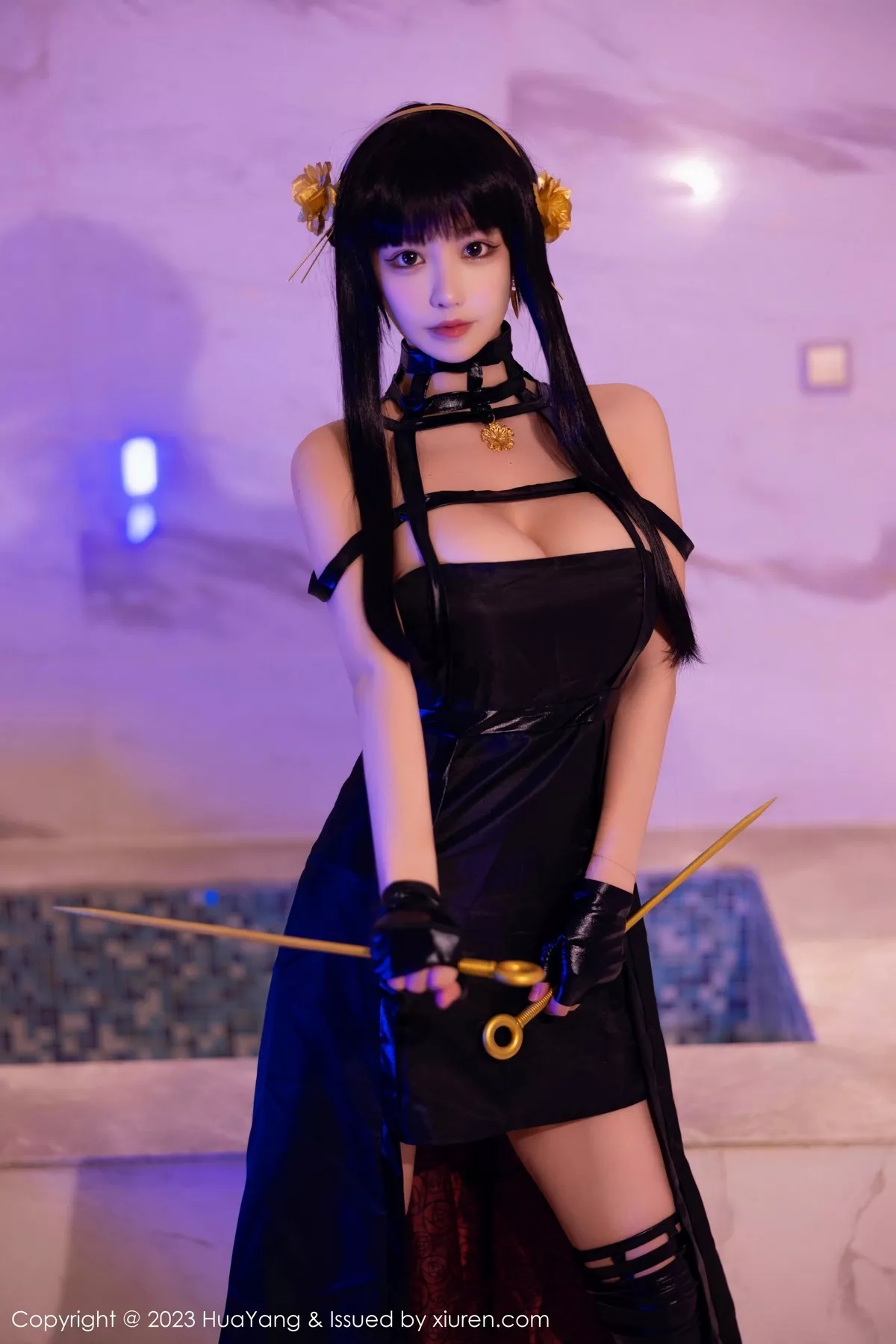 秀人集.com_[HuaYang花漾]Vol.534_女神朱可儿Flora性感黑色连衣裙配超薄黑丝秀丰满身材诱惑写真75P