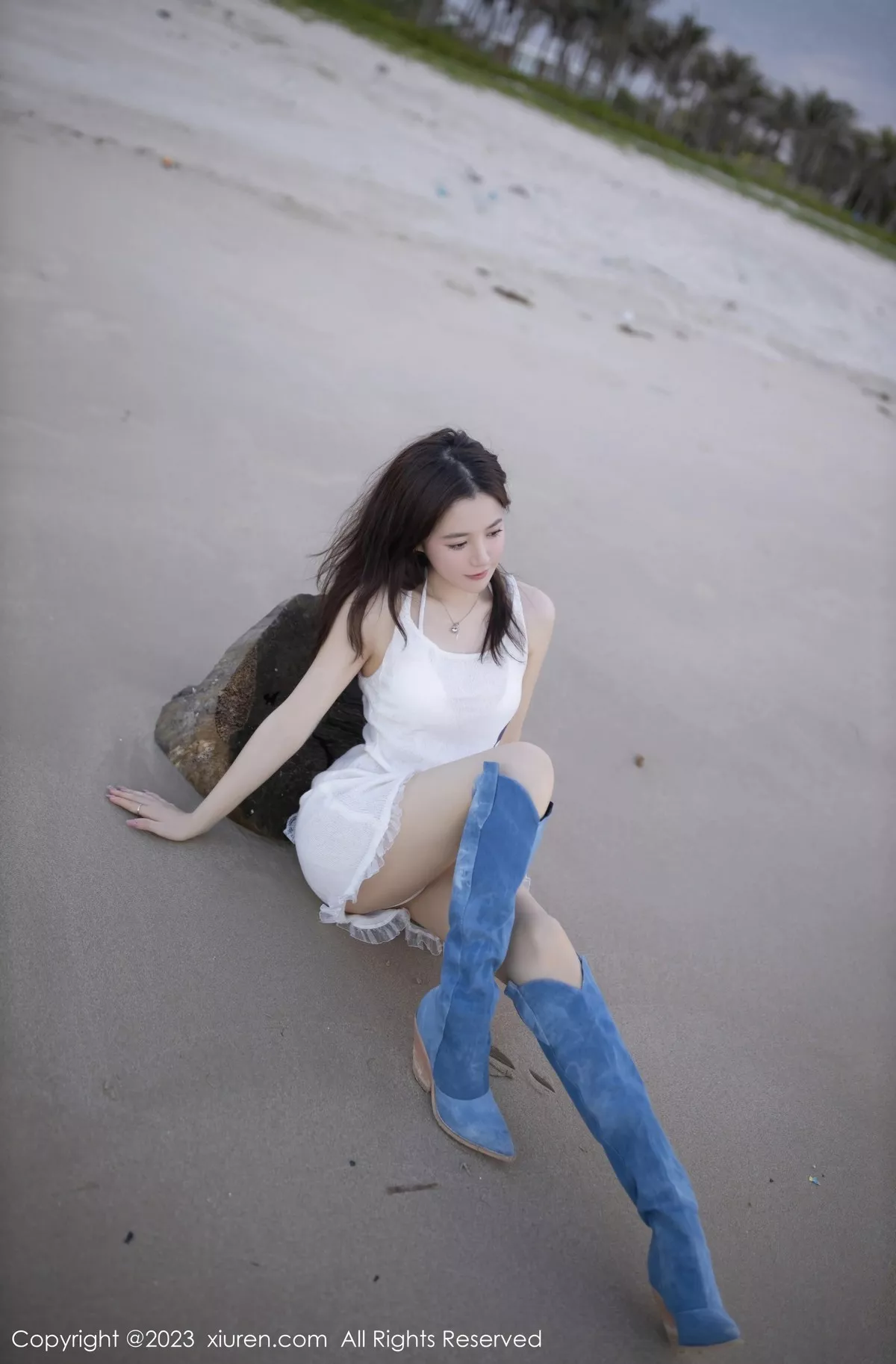 秀人集.com_[XiuRen秀人网]No.6852_模特鱼子酱Fish海边性感白色比基尼服秀婀娜动人身段诱惑写真80P