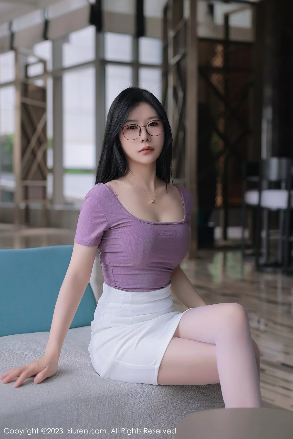 秀人集.com_[XiuRen秀人网]No.6865_模特尹甜甜泰国旅拍性感淡红蕾丝内衣配紫色丝袜迷人诱惑写真85P