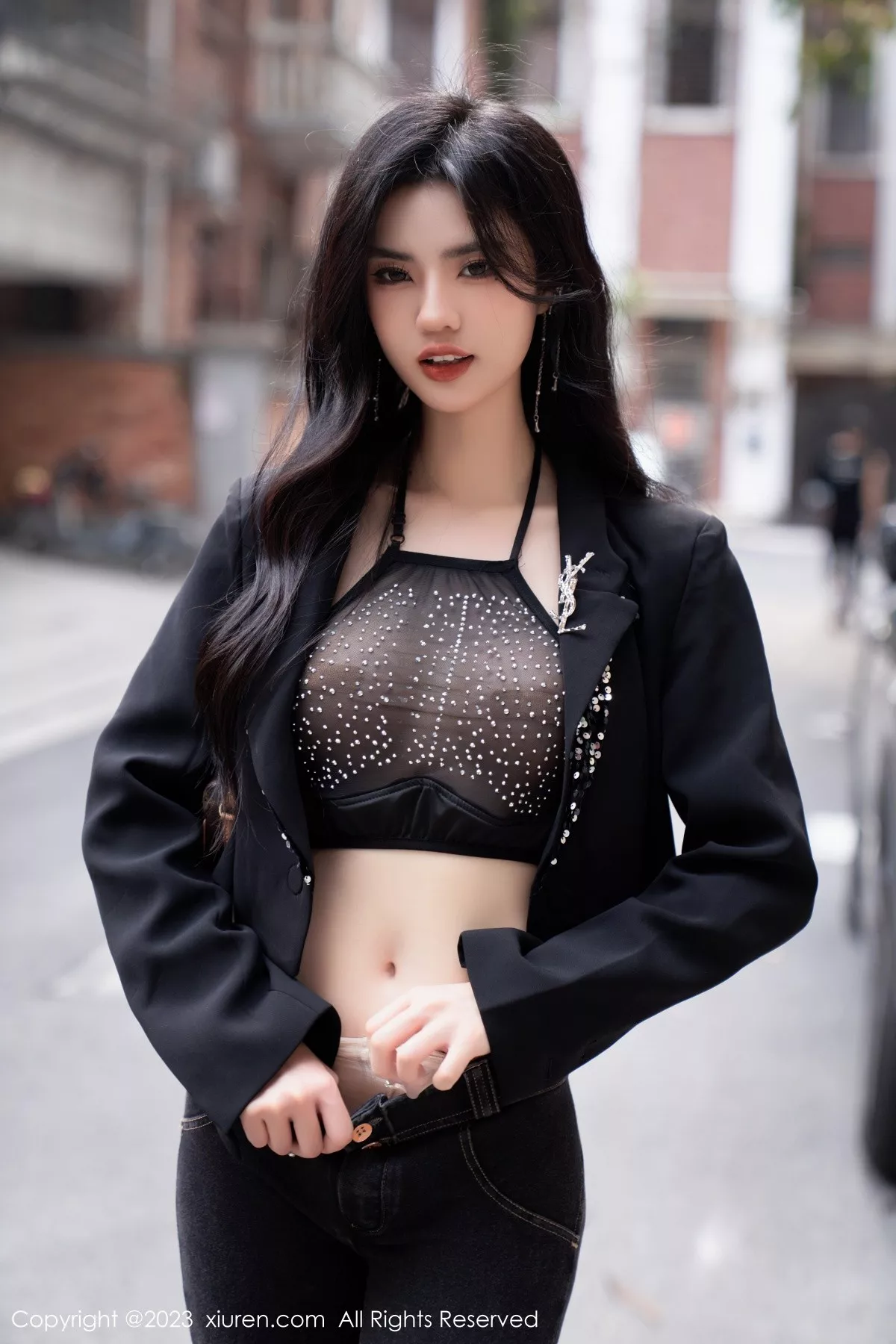 秀人集.com_[XiuRen秀人网]No.6874_模特浅浅Danny性感黑色轻透内衣配超薄肉丝秀丰腴身姿诱惑写真89P