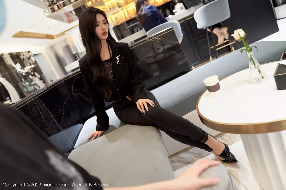 秀人集.com_[XiuRen秀人网]No.6874_模特浅浅Danny性感黑色轻透内衣配超薄肉丝秀丰腴身姿诱惑写真89P