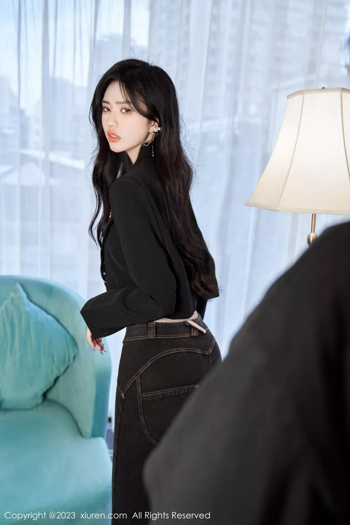 秀人集.com_[XiuRen秀人网]No.6874_模特浅浅Danny性感黑色轻透内衣配超薄肉丝秀丰腴身姿诱惑写真89P