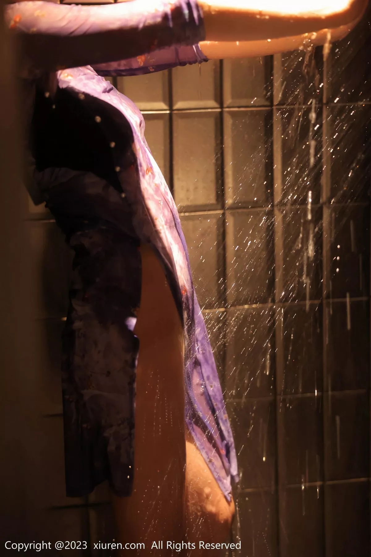 秀人集.com_[XiuRen秀人网]No.6876_模特司柠私房浴室紫色连衣长裙配超薄肉丝秀曼妙身姿诱惑写真56P