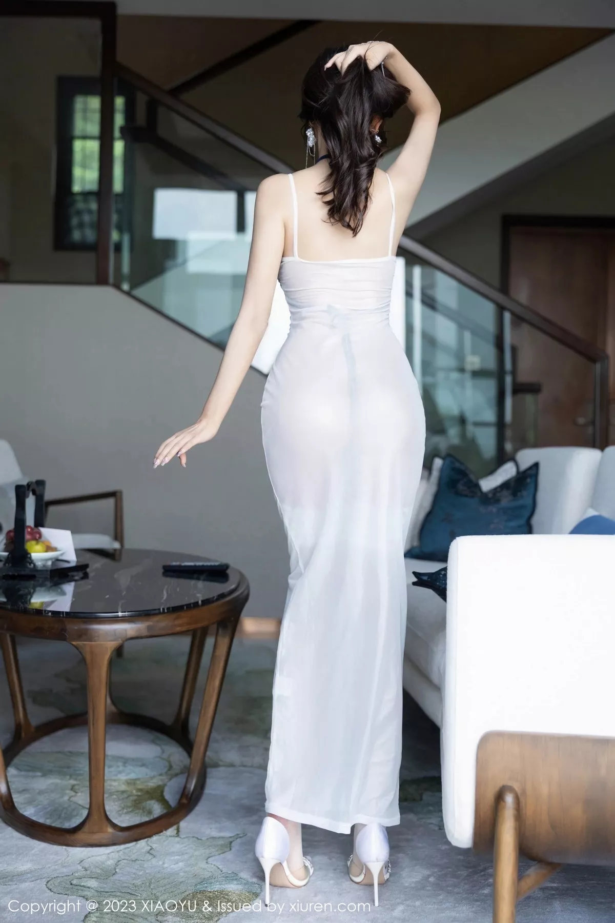 秀人集.com_[XiaoYu画语界]Vol.1052_女神王馨瑶yanni白色轻透连衣裙露情趣内衣秀惹火身材诱惑写真97P