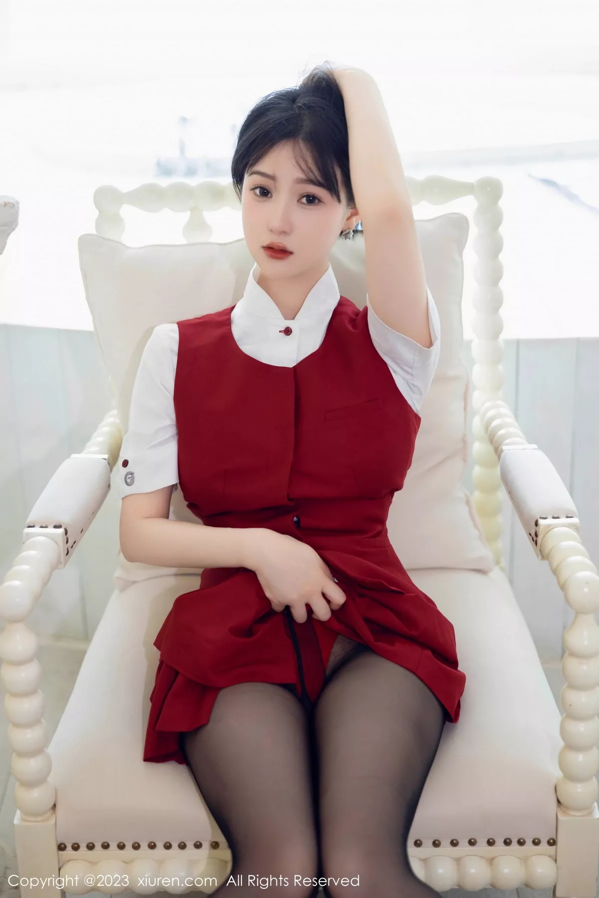 秀人集.com_[XiuRen秀人网]No.7037_模特柚琪Rich私房半脱露红色内衣配黑丝袜秀翘臀美腿诱惑写真92P