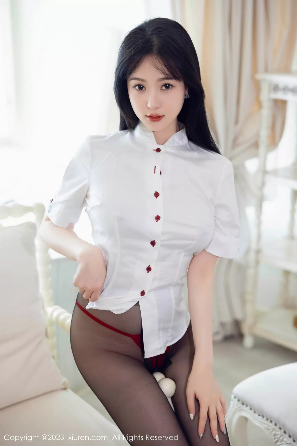 秀人集.com_[XiuRen秀人网]No.7037_模特柚琪Rich私房半脱露红色内衣配黑丝袜秀翘臀美腿诱惑写真92P