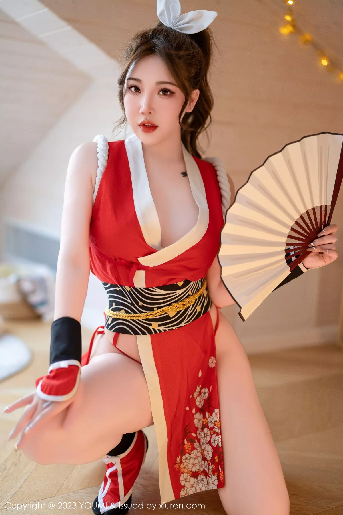 秀人集.com_[YouMi尤蜜荟]Vol.962_模特小海臀Rena红色不知火舞cosplay服饰秀浑圆翘臀诱惑写真70P