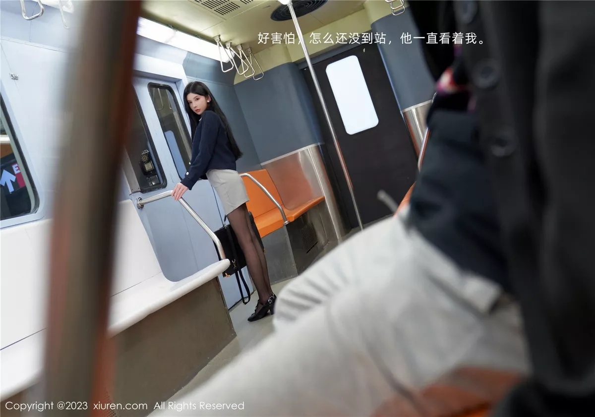 秀人集.com_[XiuRen秀人网]No.7086_女神周于希Sally地铁场景性感白色内衣配超薄黑丝完美诱惑写真100P