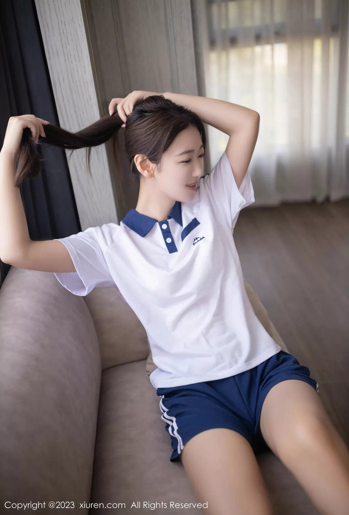 秀人集.com_[XiuRen秀人网]No.7091_模特唐安琪性感白色学妹装露白色蕾丝内衣秀曼妙身姿诱惑写真80P