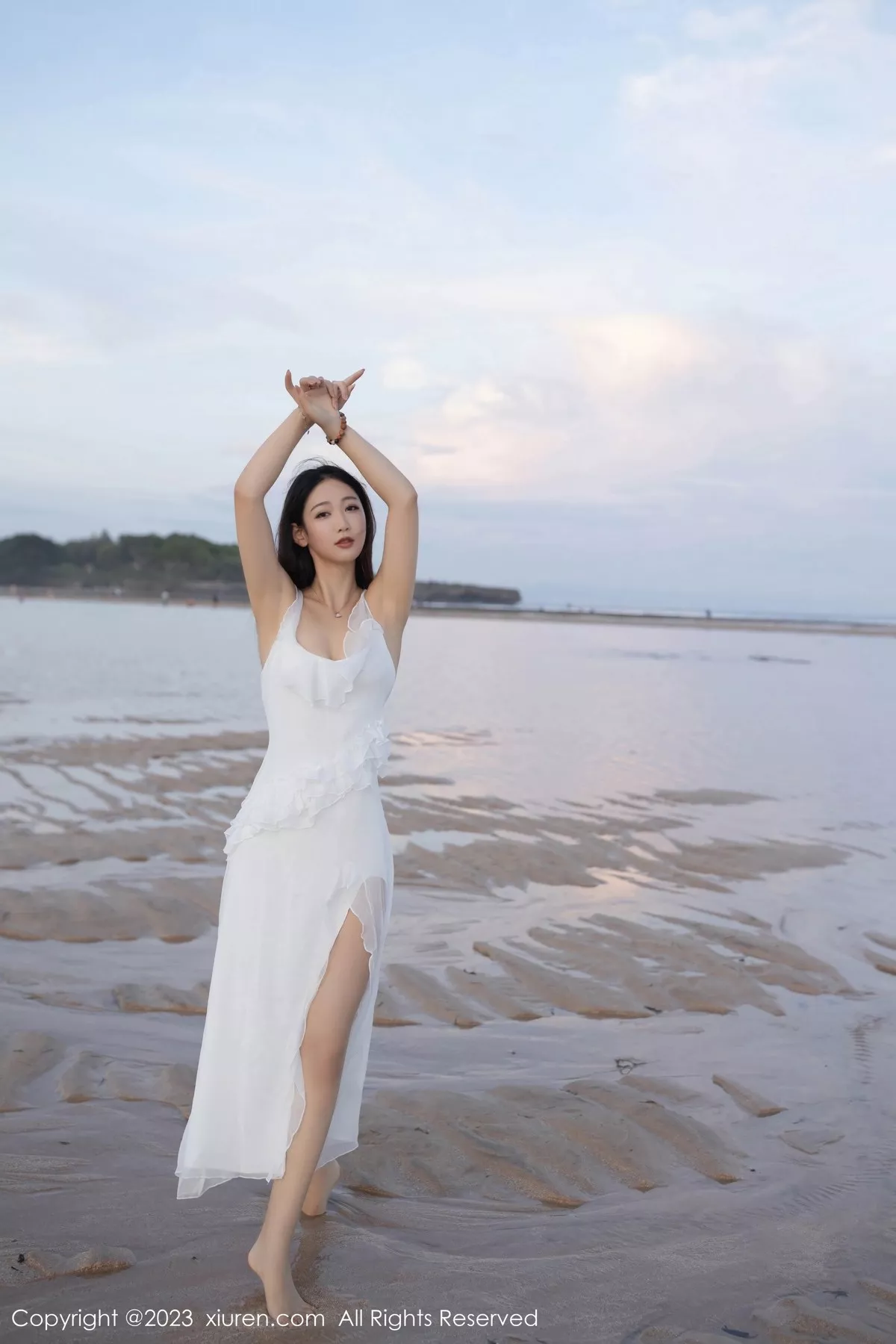 秀人集.com_[XiuRen秀人网]No.6976_模特唐安琪白色连衣长裙+性感白色吊带睡裙秀曼妙身姿诱惑写真80P