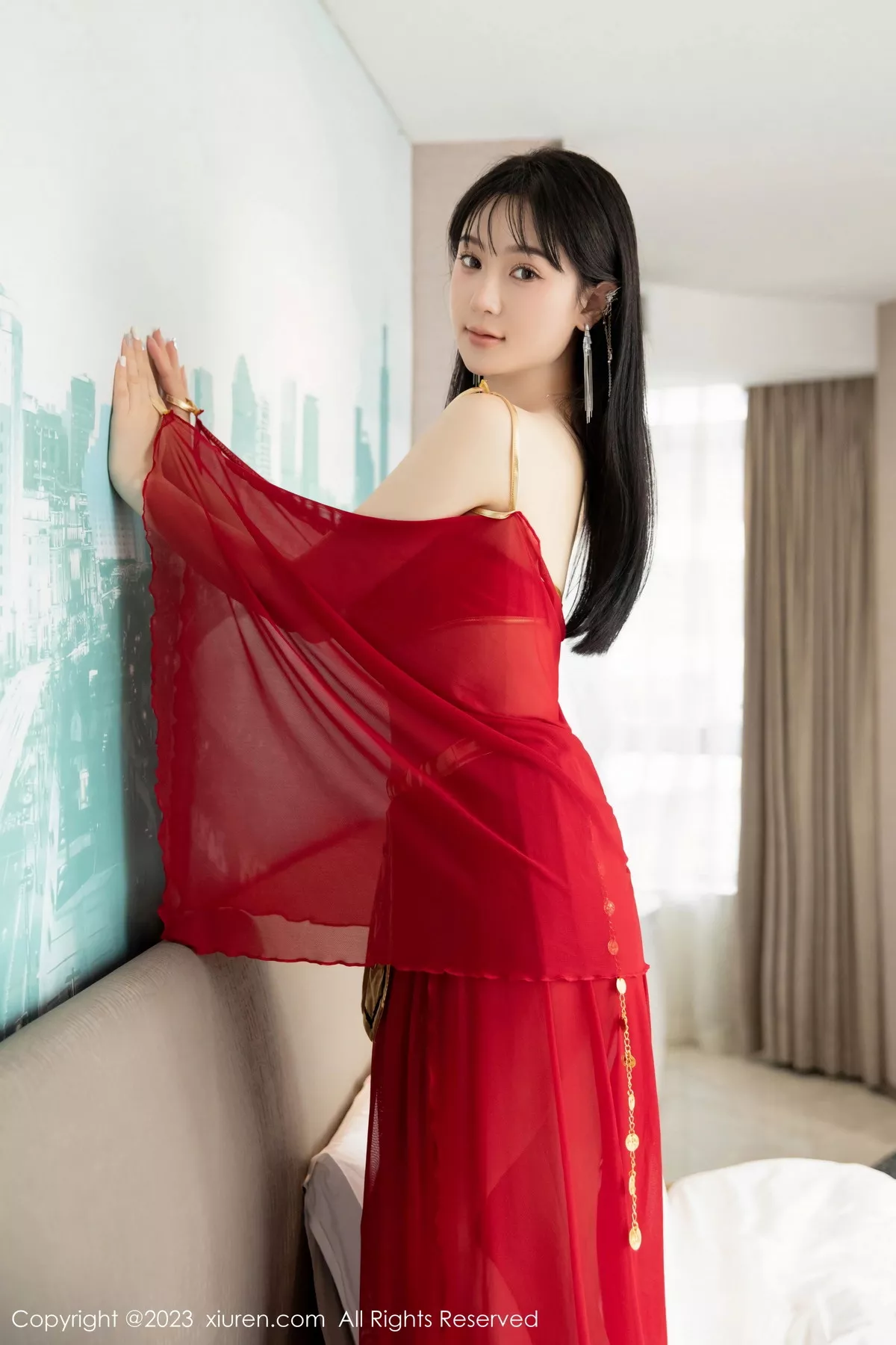 秀人集.com_[XiuRen秀人网]No.7103_模特柚琪Rich私房脱性感红色西域舞服秀曼妙身姿撩人诱惑写真74P