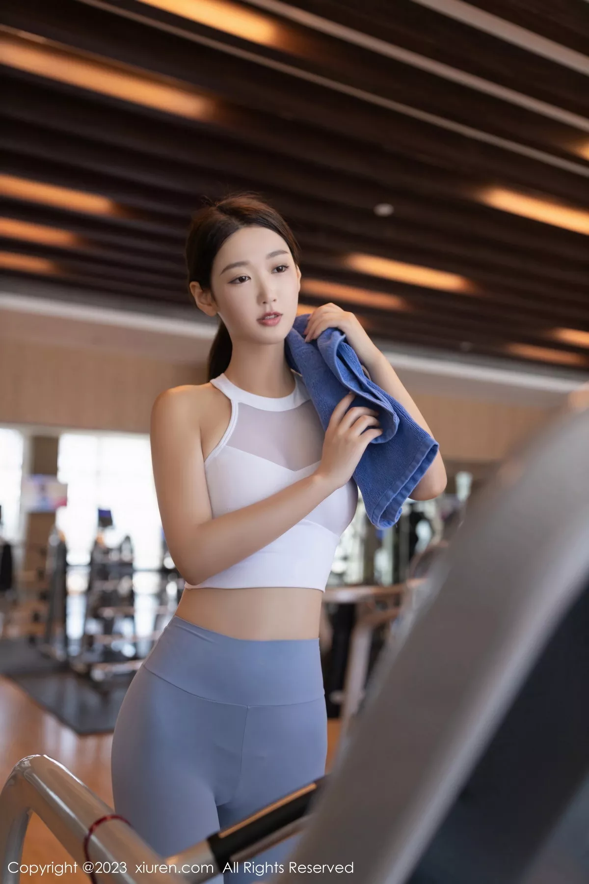 秀人集.com_[XiuRen秀人网]No.7197_模特唐安琪健身房场景性感紧身运动服秀曼妙身姿迷人诱惑写真80P