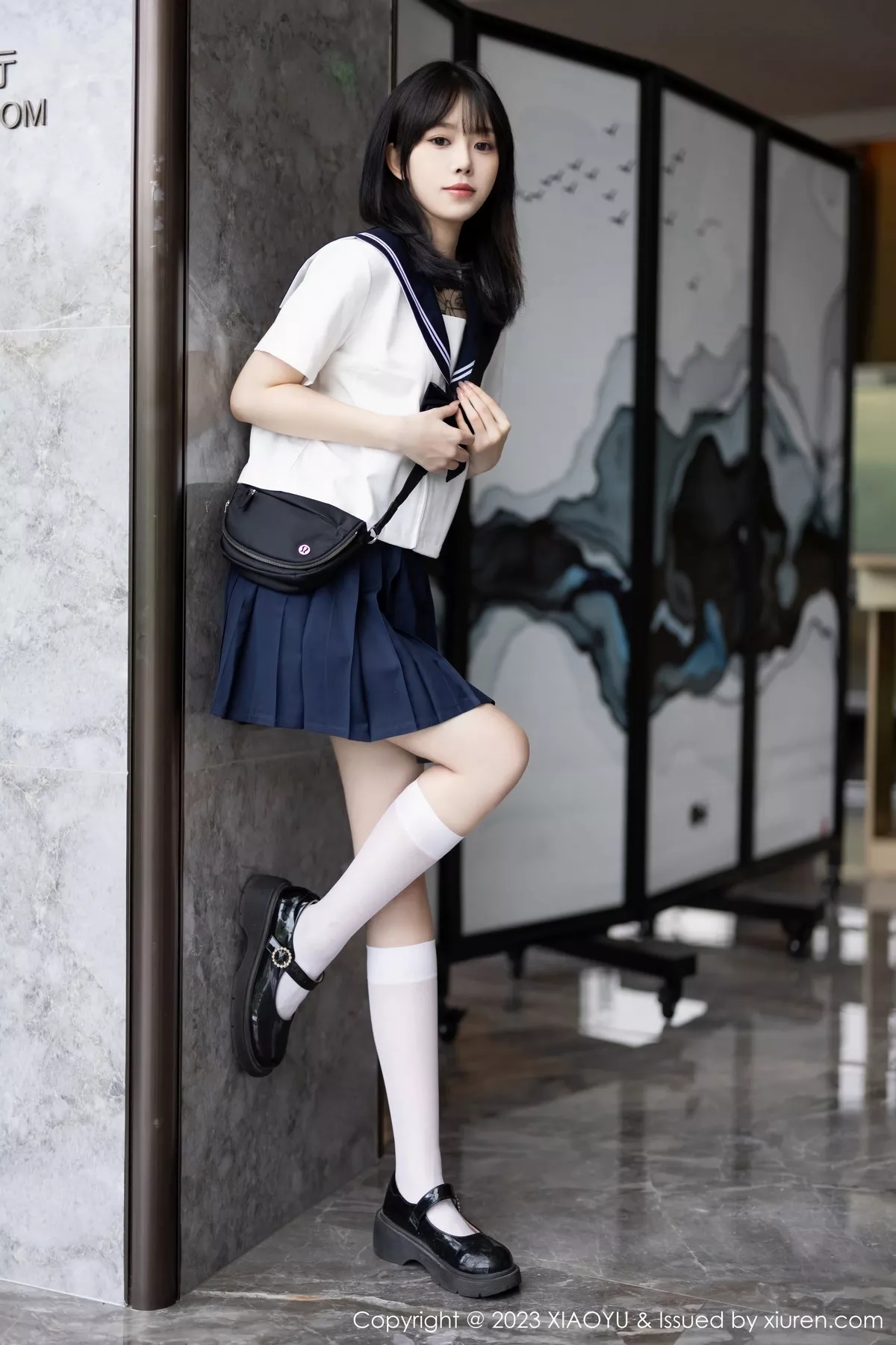 秀人集.com_[XiaoYu画语界]Vol.1087_模特奶瓶性感白色学妹服饰露白色情趣内衣秀曼妙身姿诱惑写真88P