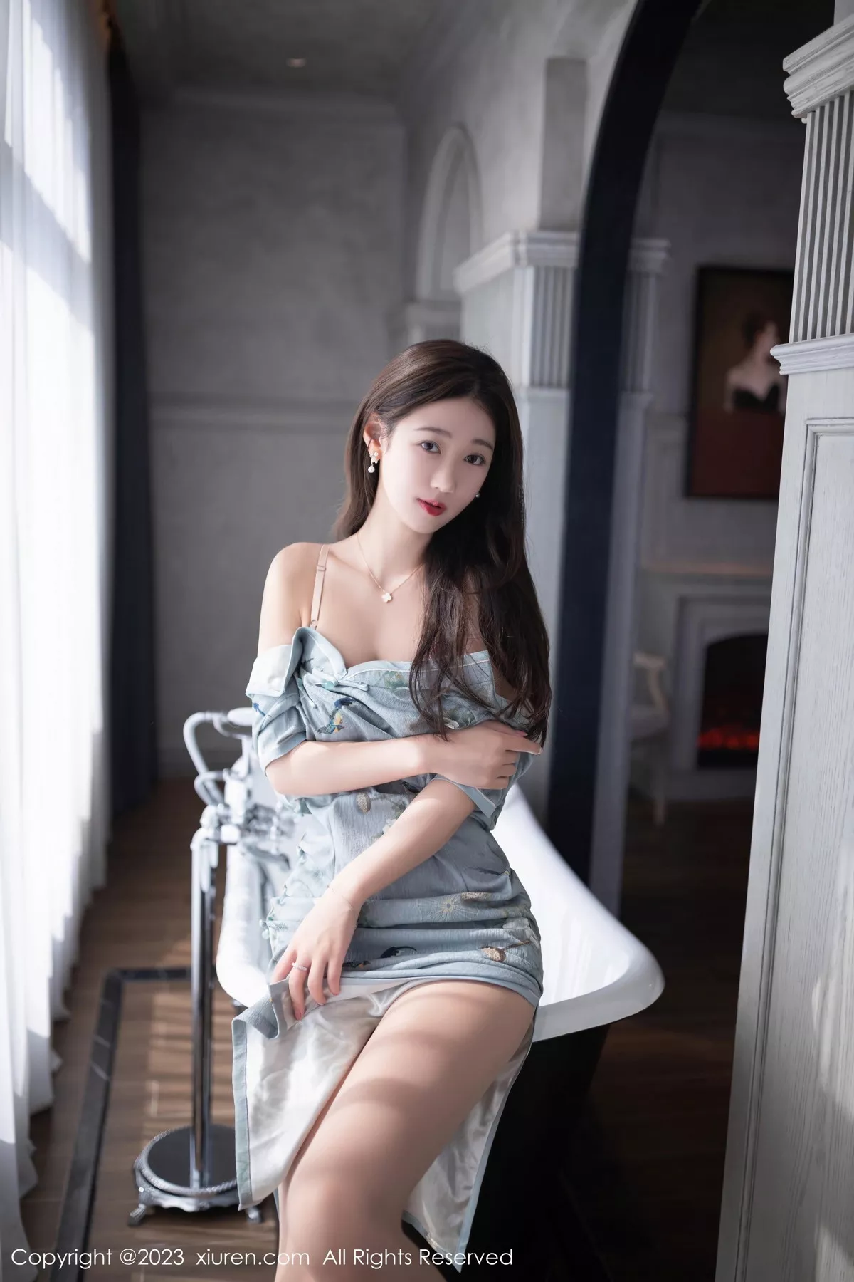 秀人集.com_[XiuRen秀人网]No.7232_模特唐安琪私房浴室性感浅色内衣配原色丝袜秀曼妙身姿诱惑写真76P