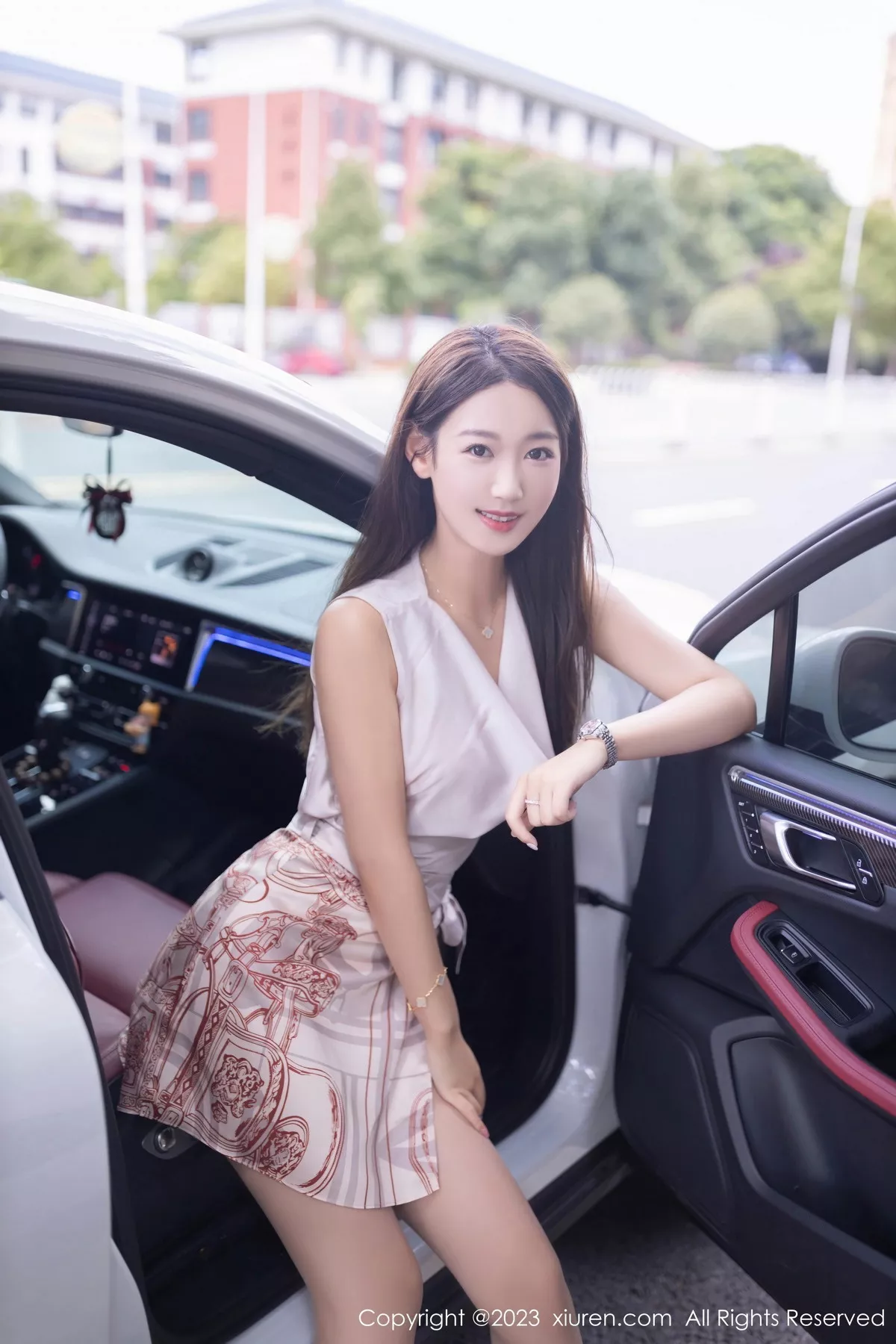 秀人集.com_[XiuRen秀人网]No.7264_模特唐安琪性感淡粉色上衣露粉色蕾丝内衣配开档肉丝诱惑写真78P