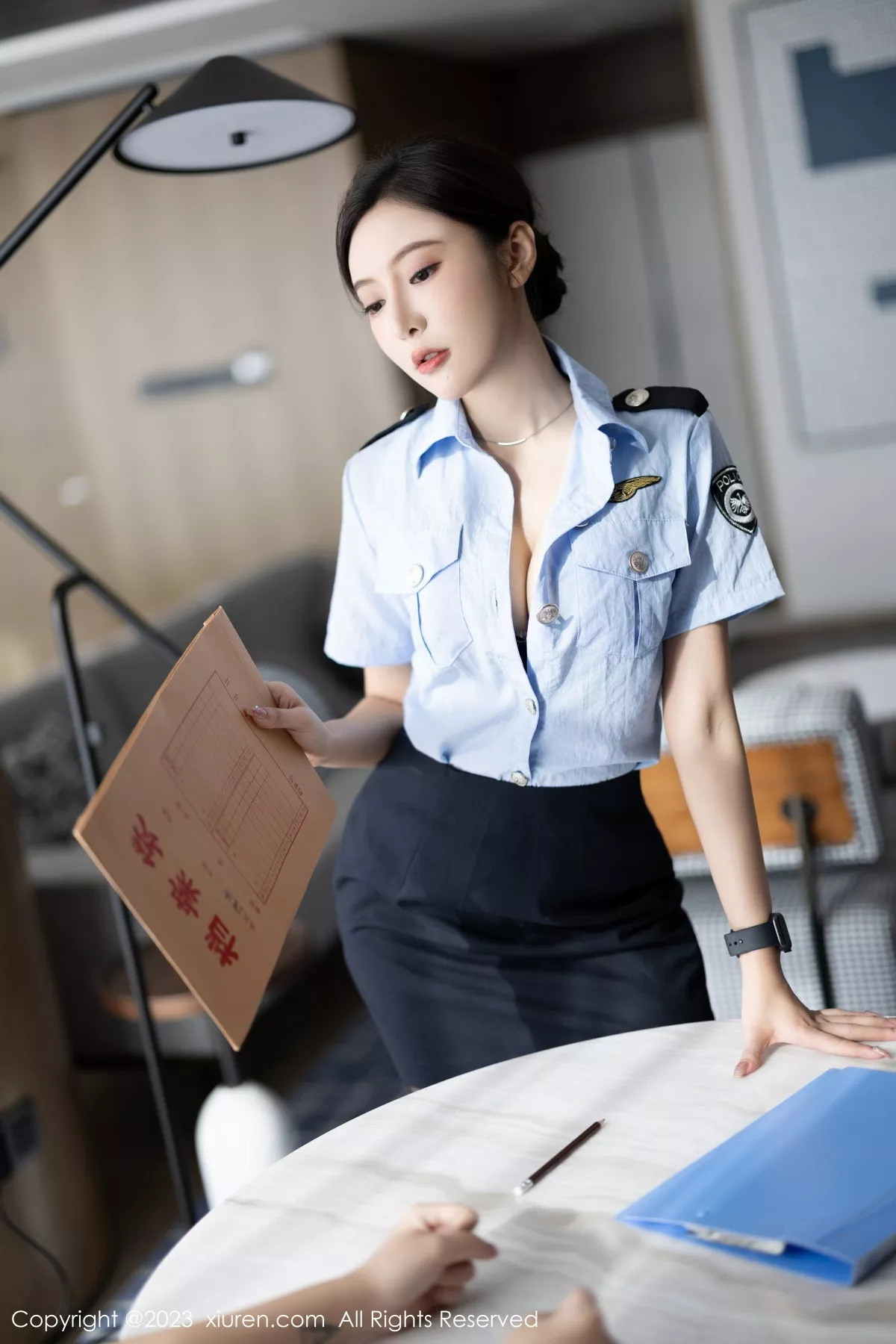 秀人集.com_[XiuRen秀人网]No.7340_女神王馨瑶yanni性感女警制服露黑色蕾丝内衣秀惹火身材诱惑写真82P