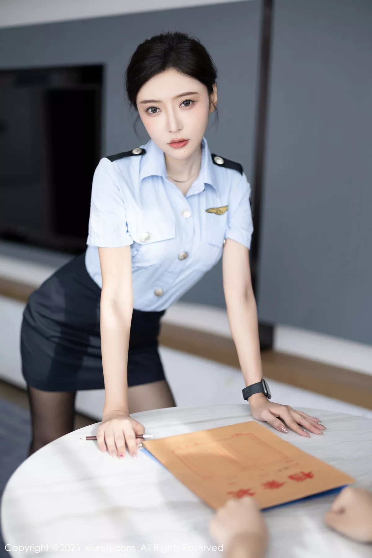 秀人集.com_[XiuRen秀人网]No.7340_女神王馨瑶yanni性感女警制服露黑色蕾丝内衣秀惹火身材诱惑写真82P