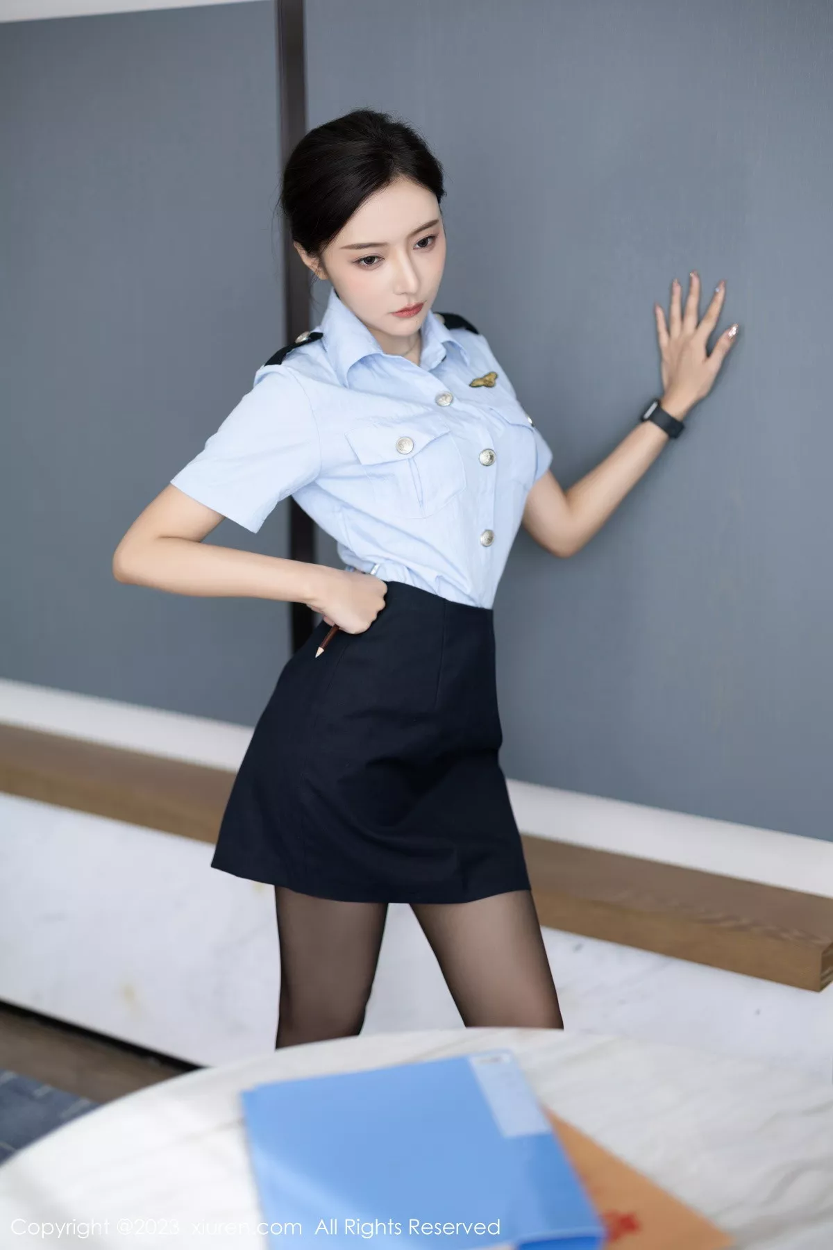 秀人集.com_[XiuRen秀人网]No.7340_女神王馨瑶yanni性感女警制服露黑色蕾丝内衣秀惹火身材诱惑写真82P