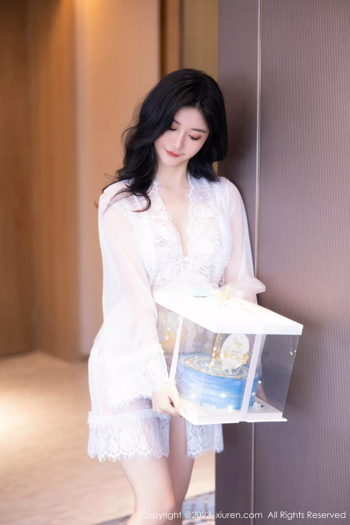 秀人集.com_[XiuRen秀人网]No.7348_模特幼幼性感白色网纱服饰露白色蕾丝内衣秀完美身材诱惑写真80P