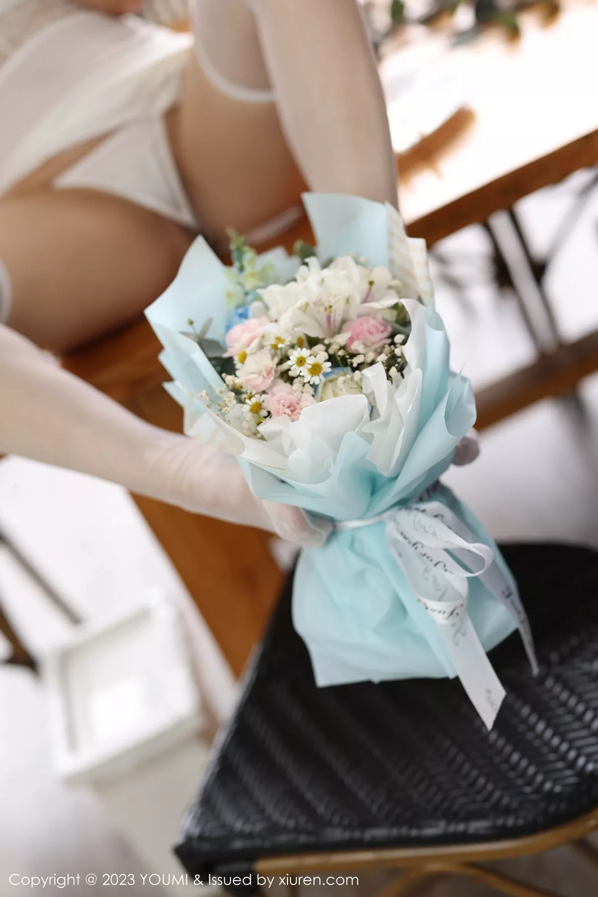 秀人集.com_[YouMi尤蜜荟]Vol.985_模特严利娅Yuliya性感白色蕾丝情趣服饰配白丝袜秀美腿诱惑写真77P