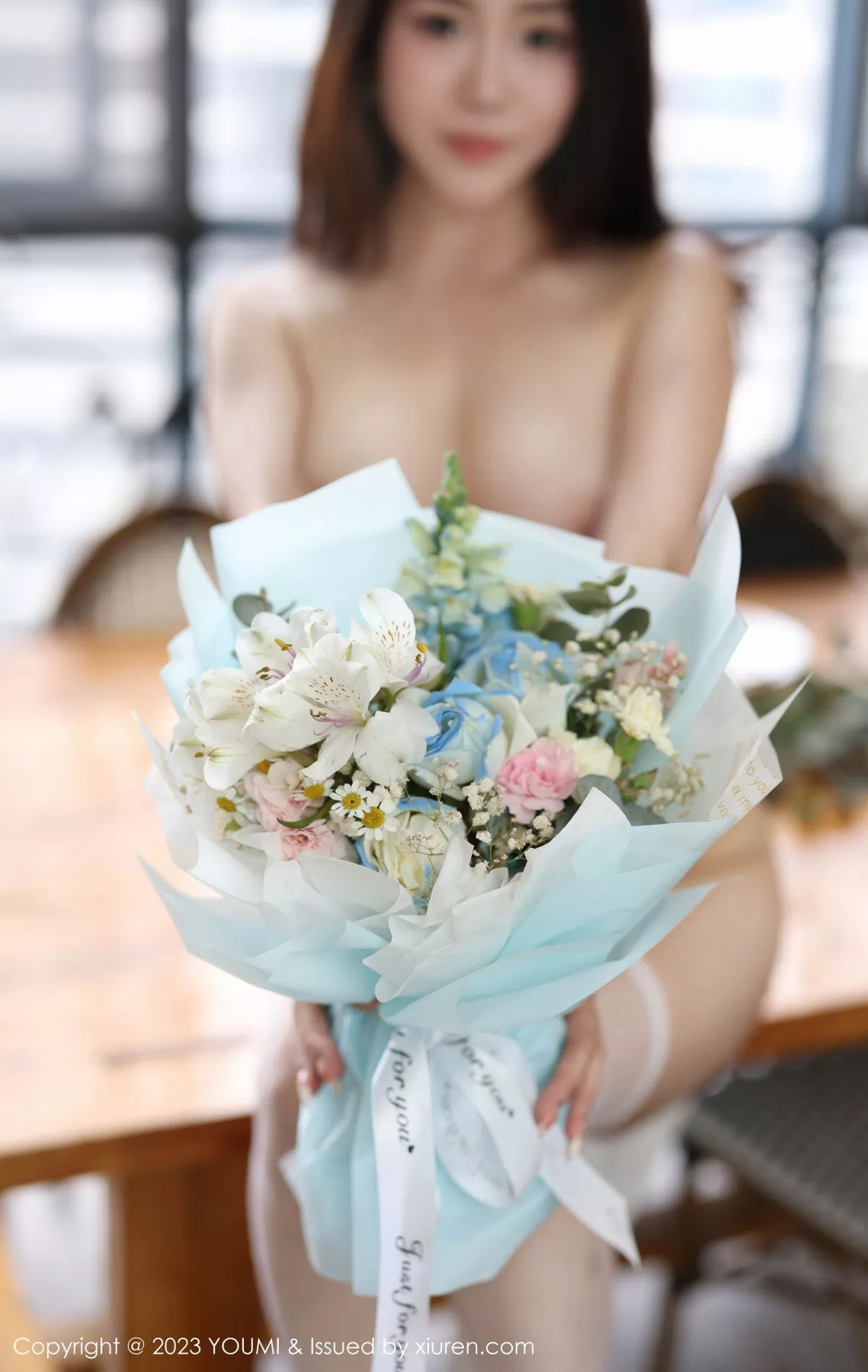 秀人集.com_[YouMi尤蜜荟]Vol.985_模特严利娅Yuliya性感白色蕾丝情趣服饰配白丝袜秀美腿诱惑写真77P