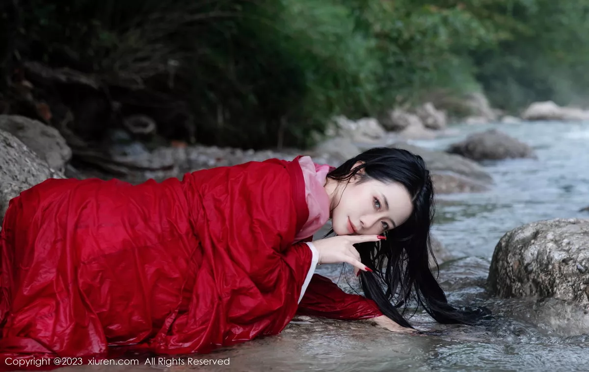 秀人集.com_[XiuRen秀人网]No.7295_模特严利娅Yuliya妲己扮演性感红色薄透古装服饰秀美臀诱惑写真89P